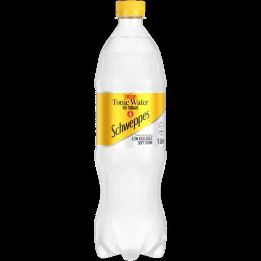 Schweppes Zero Sugar Indian Tonic Water Soft Drink 1L