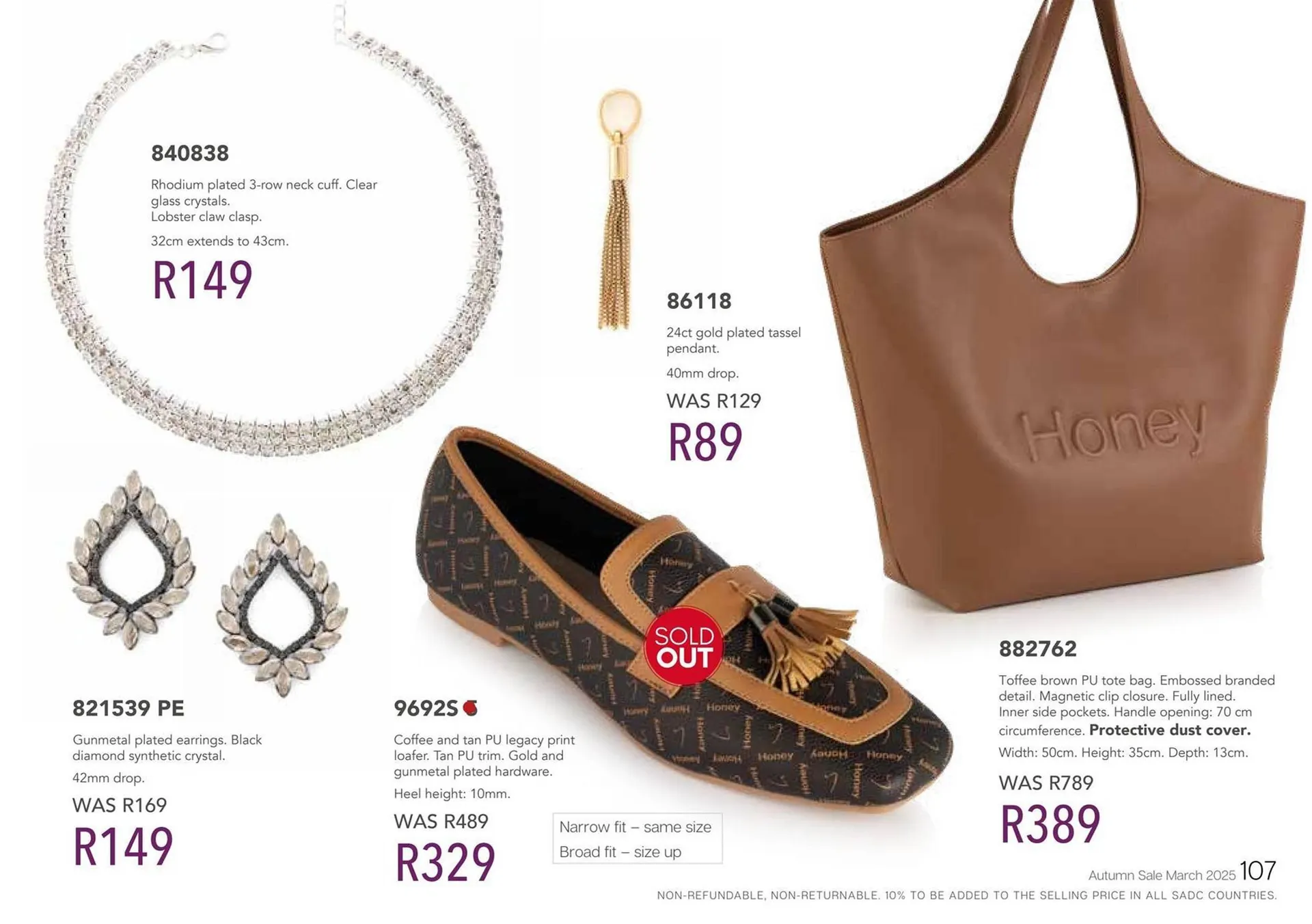 Honey Fashion Accessories catalogue from 6 June to 12 June 2025 - Catalogue Page 109
