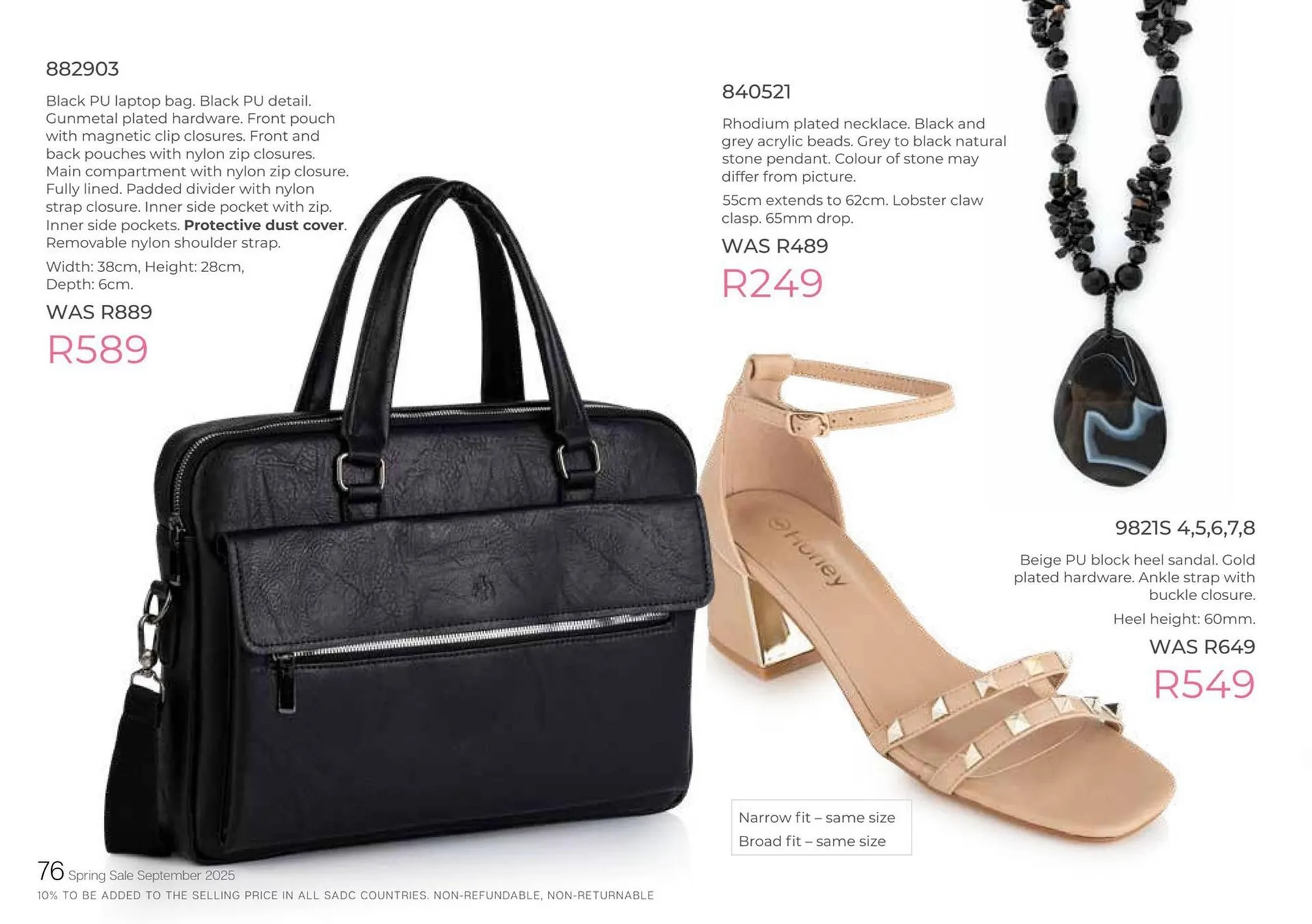 Honey Fashion Accessories catalogue from 3 September to 30 September 2025 - Catalogue Page 78