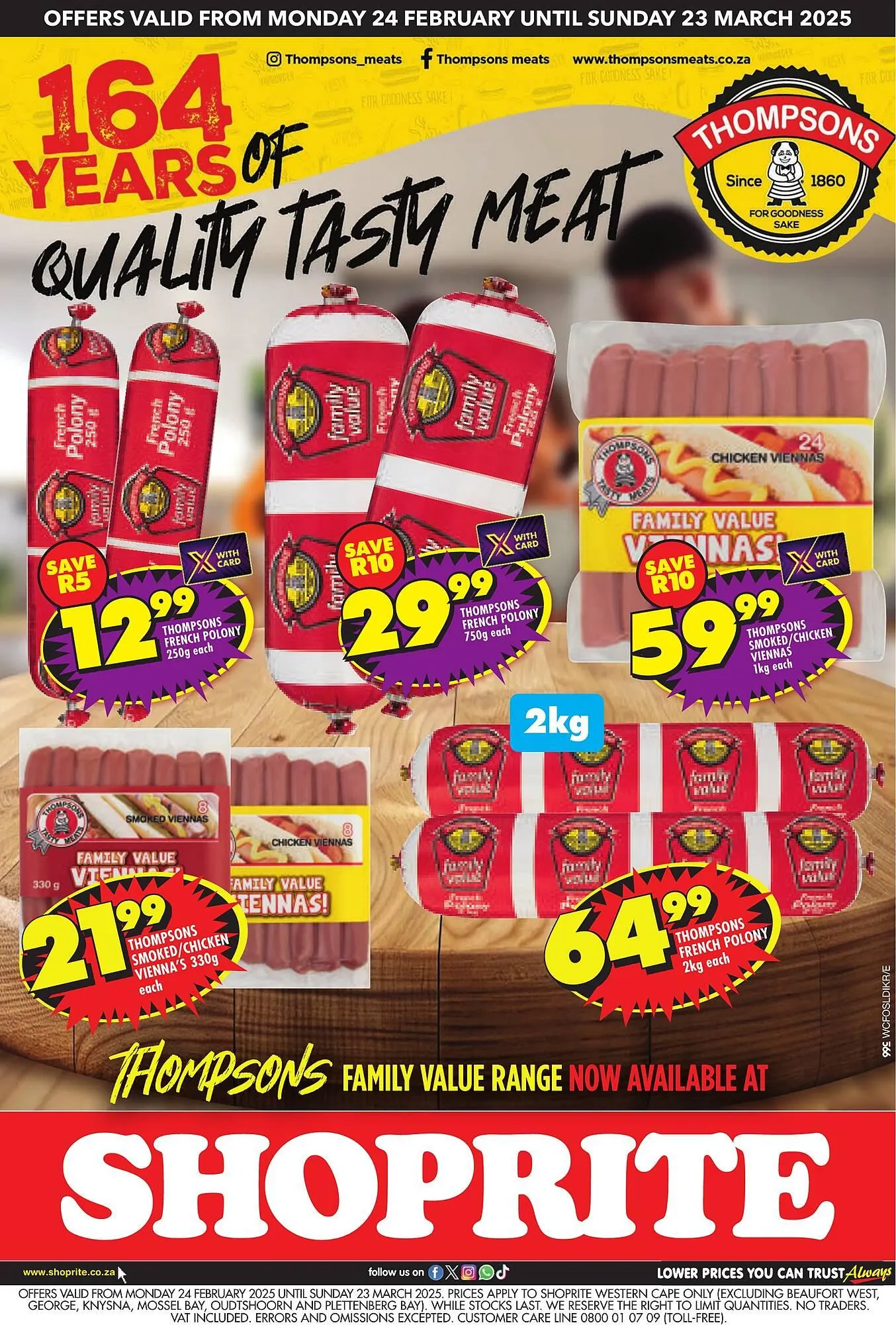 Shoprite catalogue from 24 February to 23 March 2025 - Catalogue Page 1