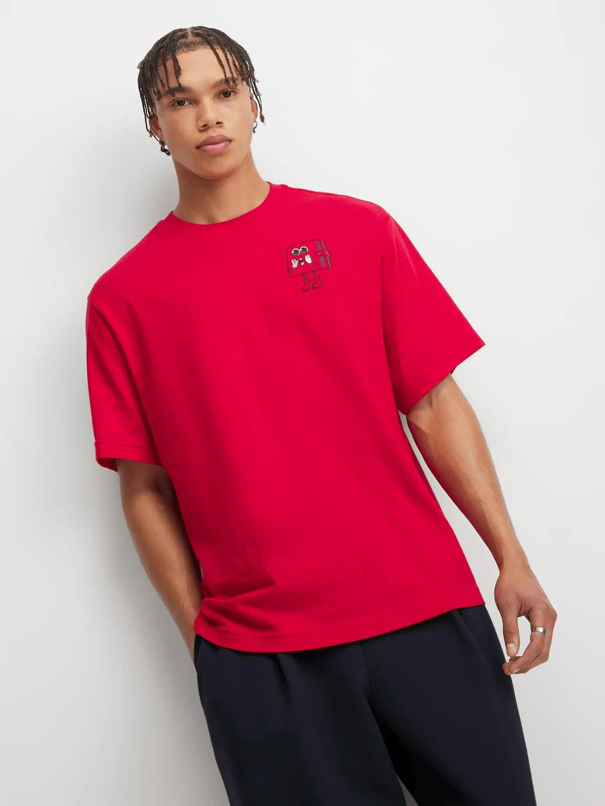 Redbat Men's Red Graphic T-Shirt