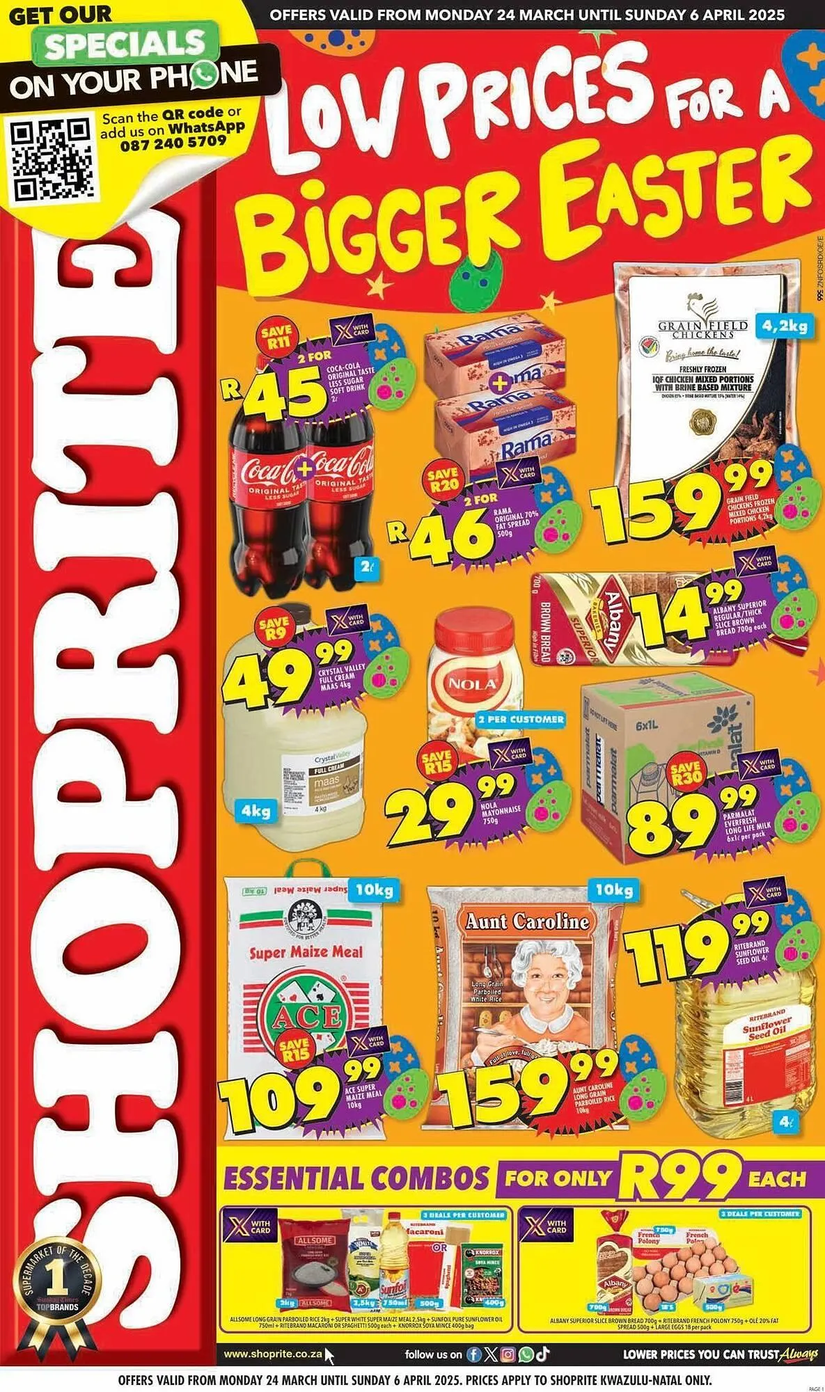 Shoprite catalogue from 25 March to 6 April 2025 - Catalogue Page 1