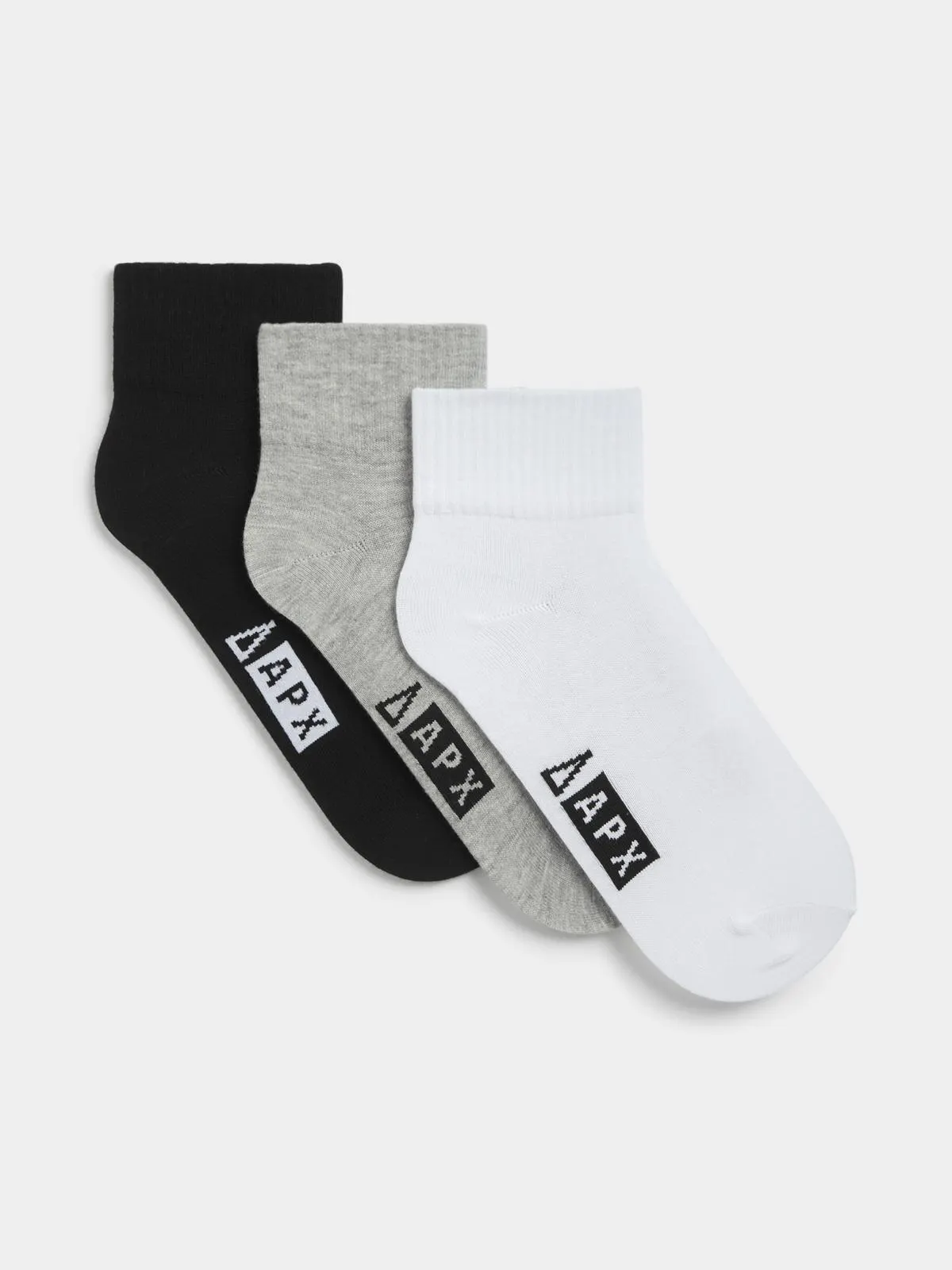 Unisex APX 3 Pack Athlectic Quarter High Multi Pack