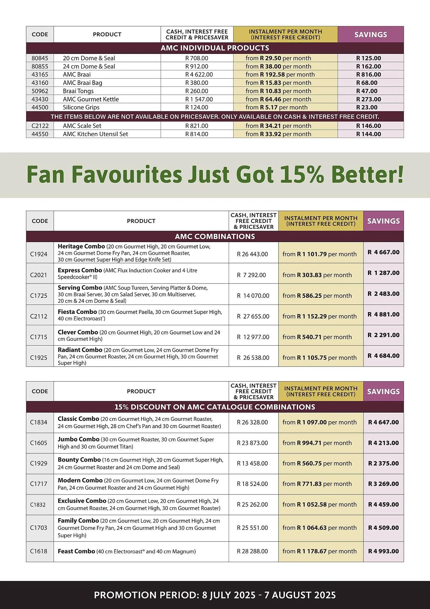 AMC Cookware catalogue from 8 July to 8 August 2025 - Catalogue Page 7