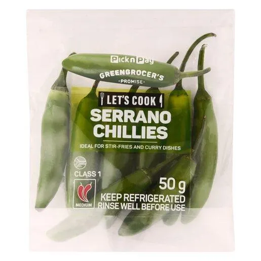 PnP Serrano Chillies 50g