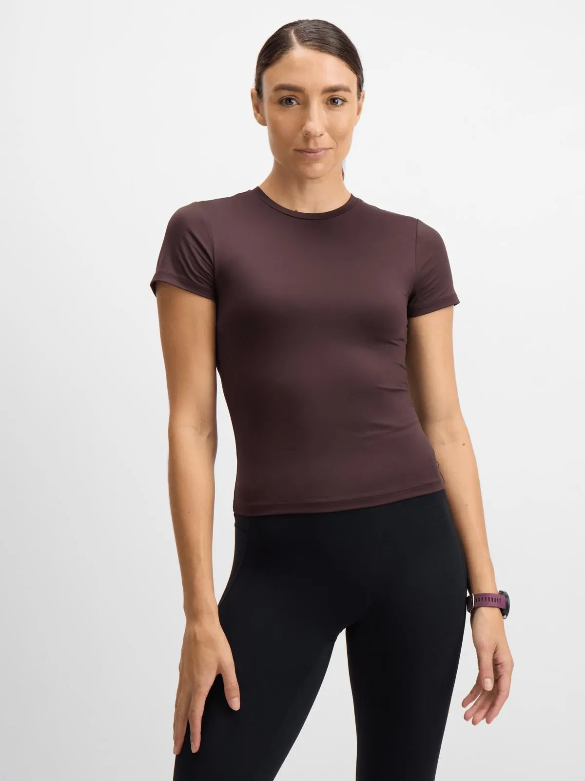 TS Womens Astra Studio Chocolate Fitted Tee