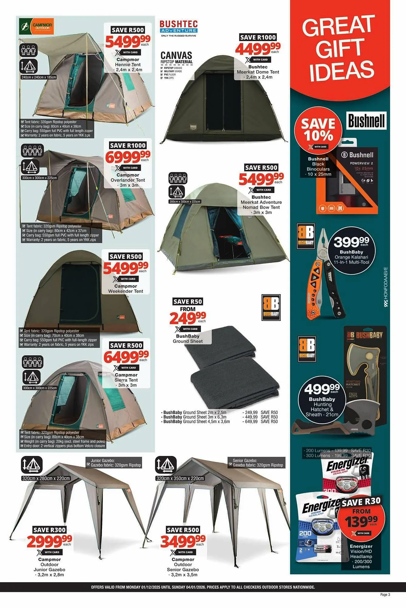 Checkers catalogue from 1 December to 4 January 2026 - Catalogue Page 3