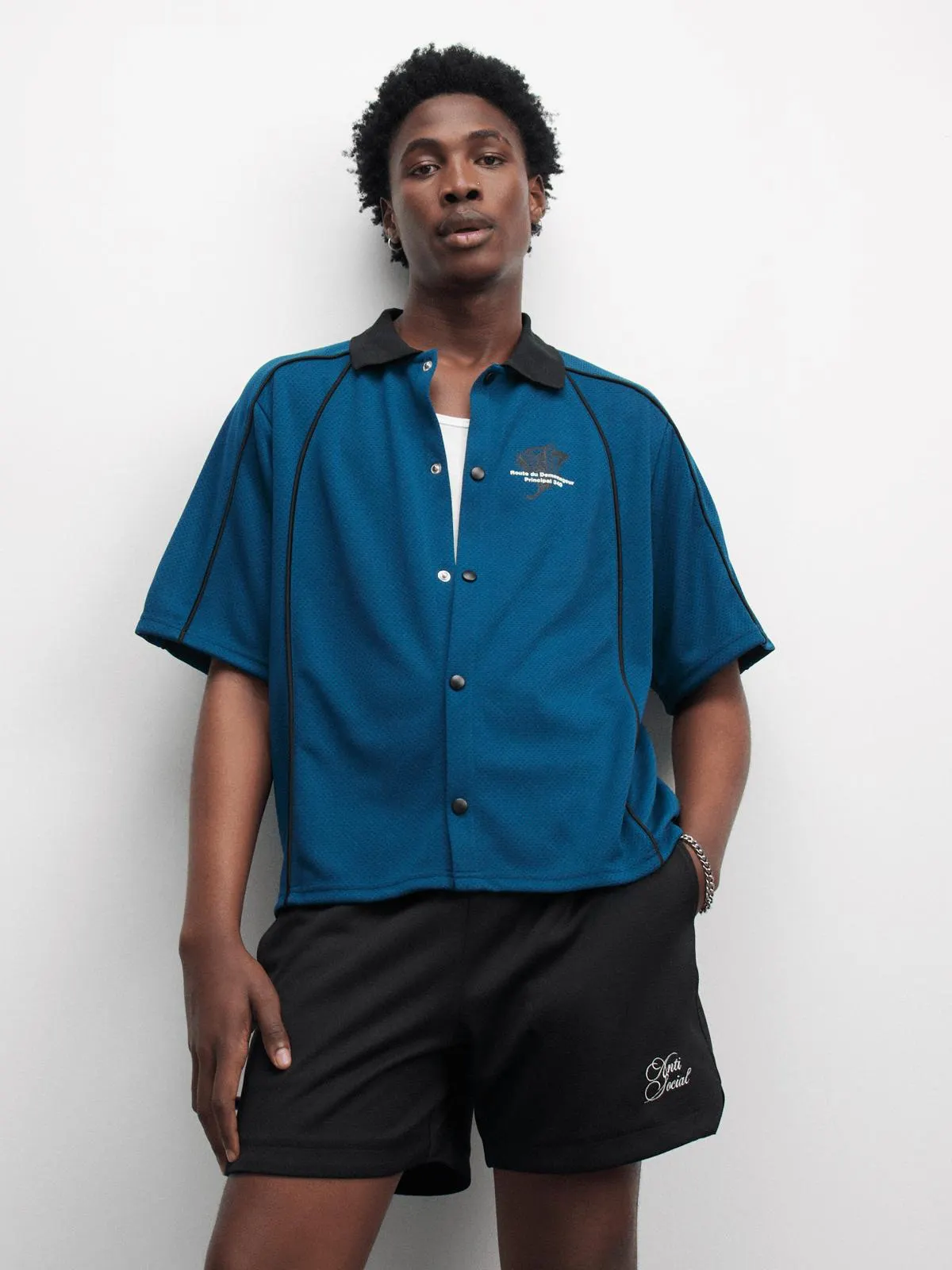 The FIX Men's Black Scuba Mesh Shorts