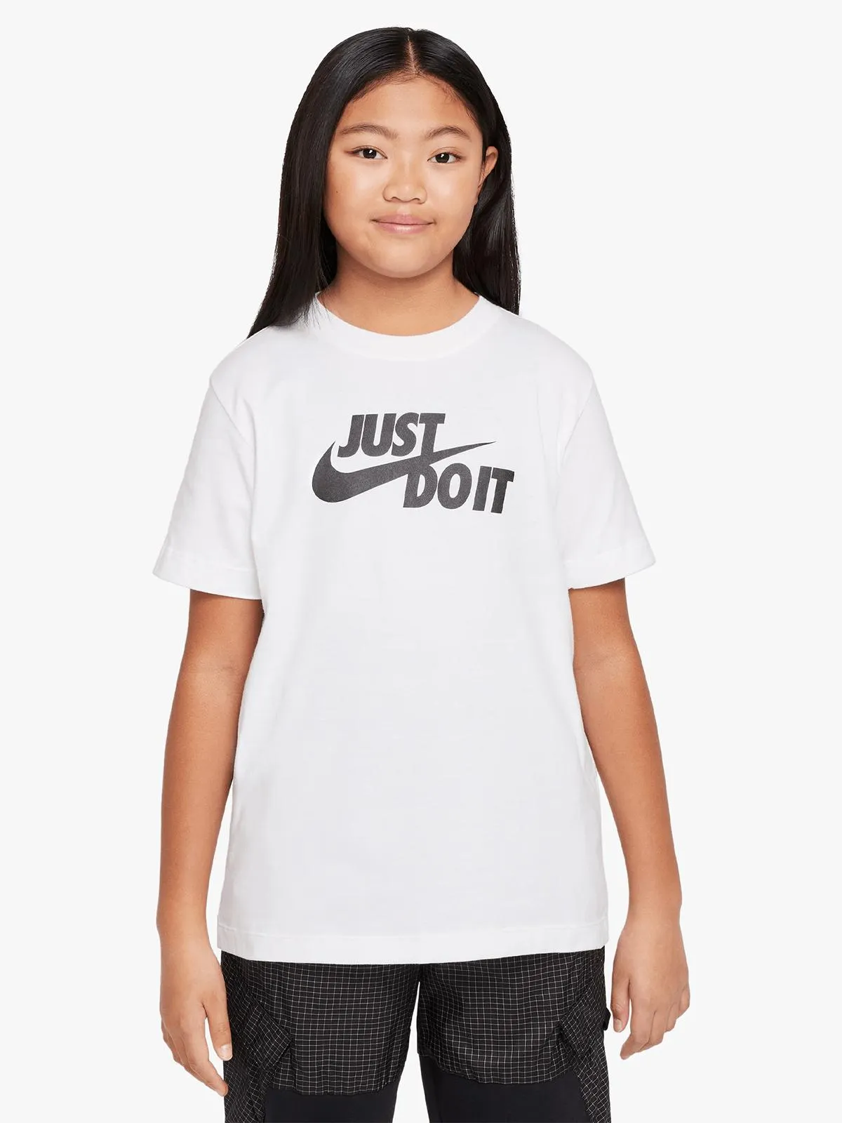 Nike Unisex Youth Just Do It White T-Shirt