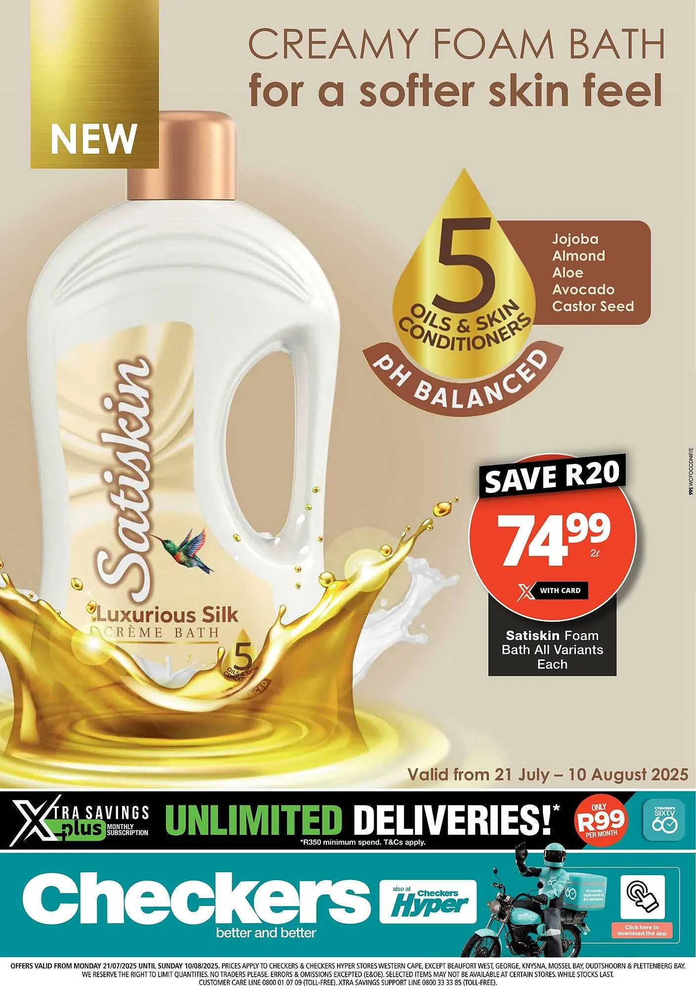 Checkers catalogue from 21 July to 10 August 2025 - Catalogue Page 1