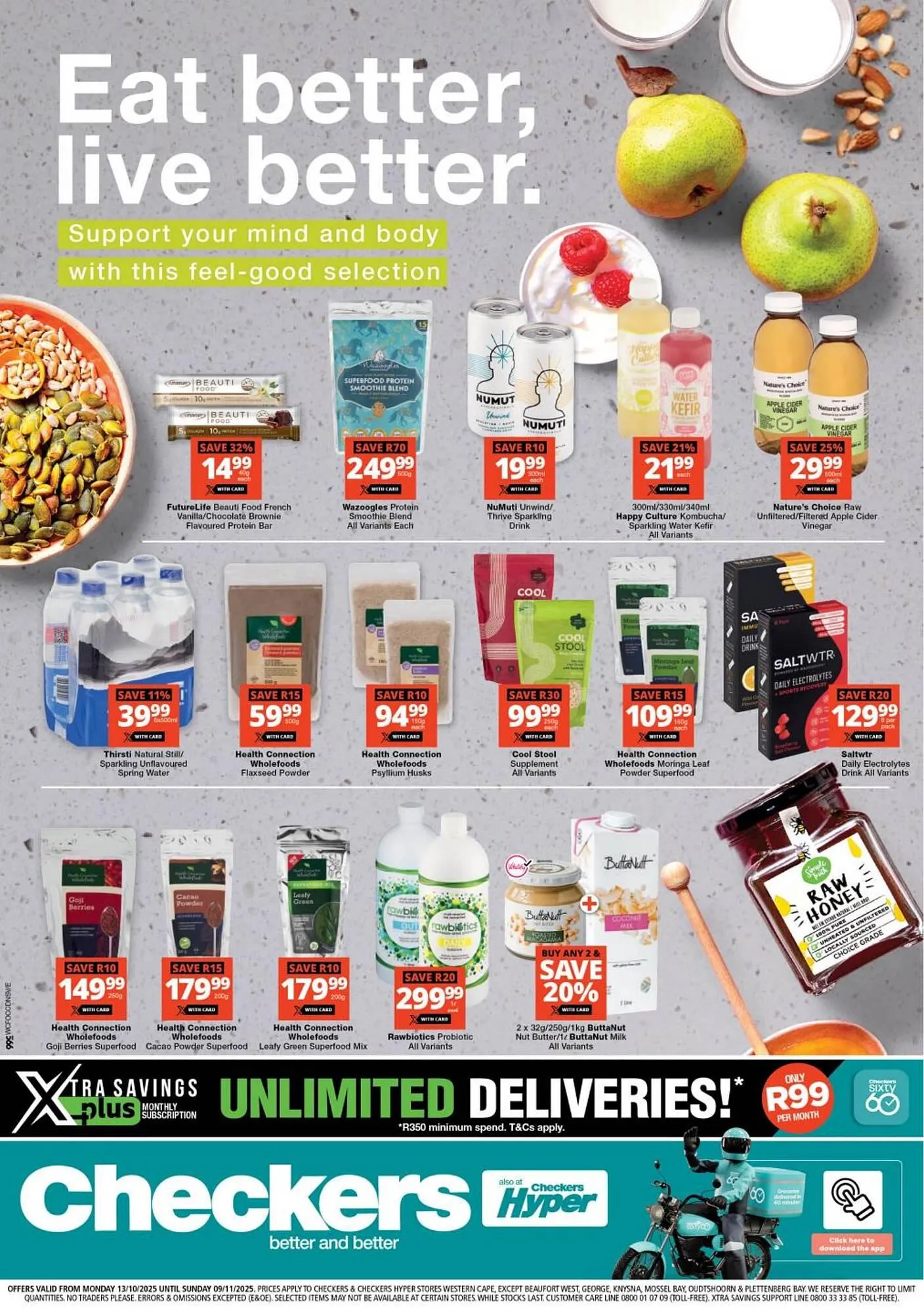 Checkers catalogue from 13 October to 9 November 2025 - Catalogue Page 1