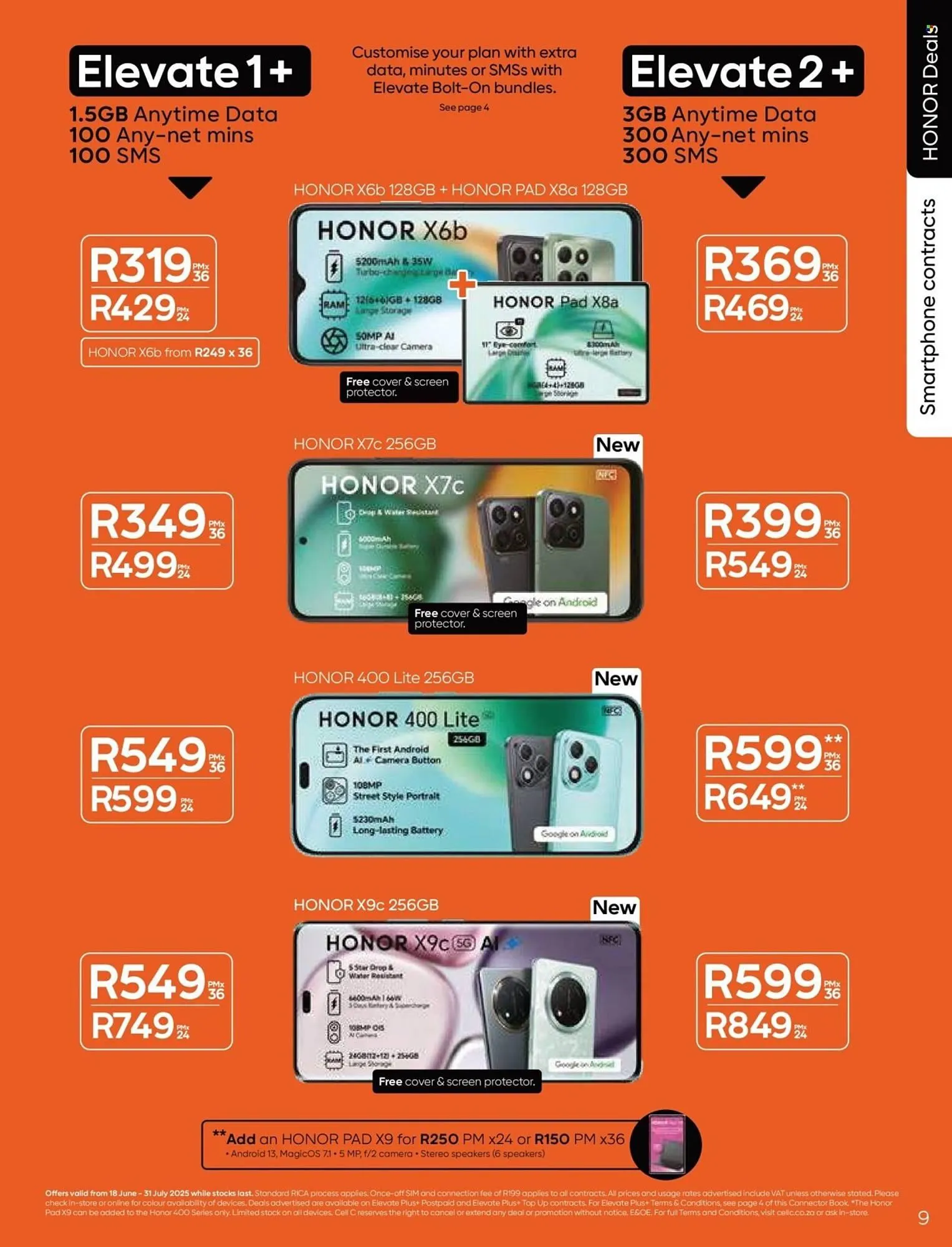 Cell C catalogue from 18 June to 31 July 2025 - Catalogue Page 9