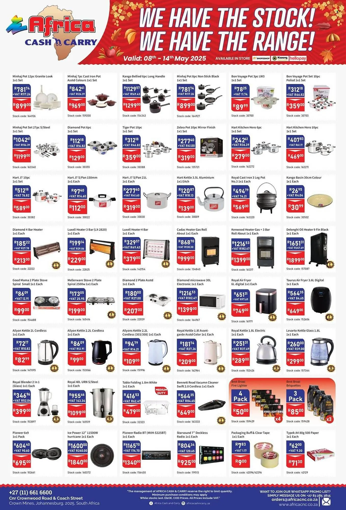 Africa Cash and Carry catalogue from 8 May to 14 May 2025 - Catalogue Page 10