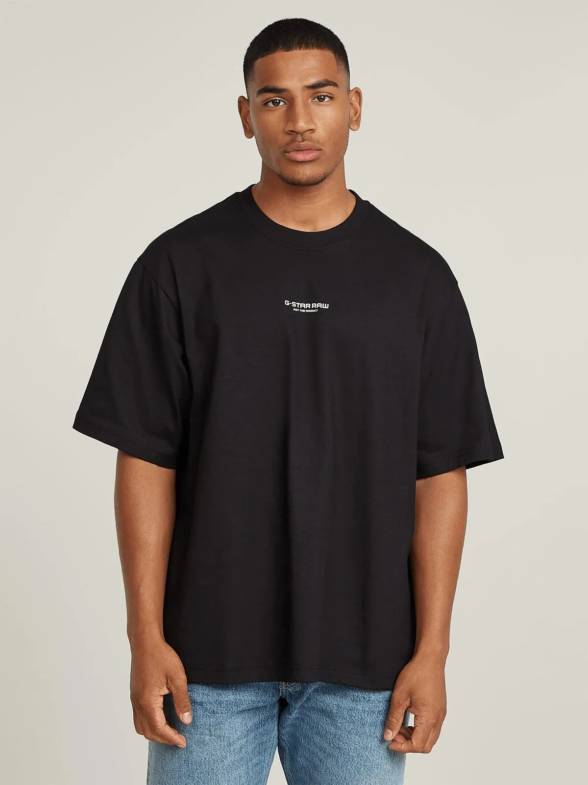 G-Star Men's Center Chest Boxy Dark Black T-Shirt