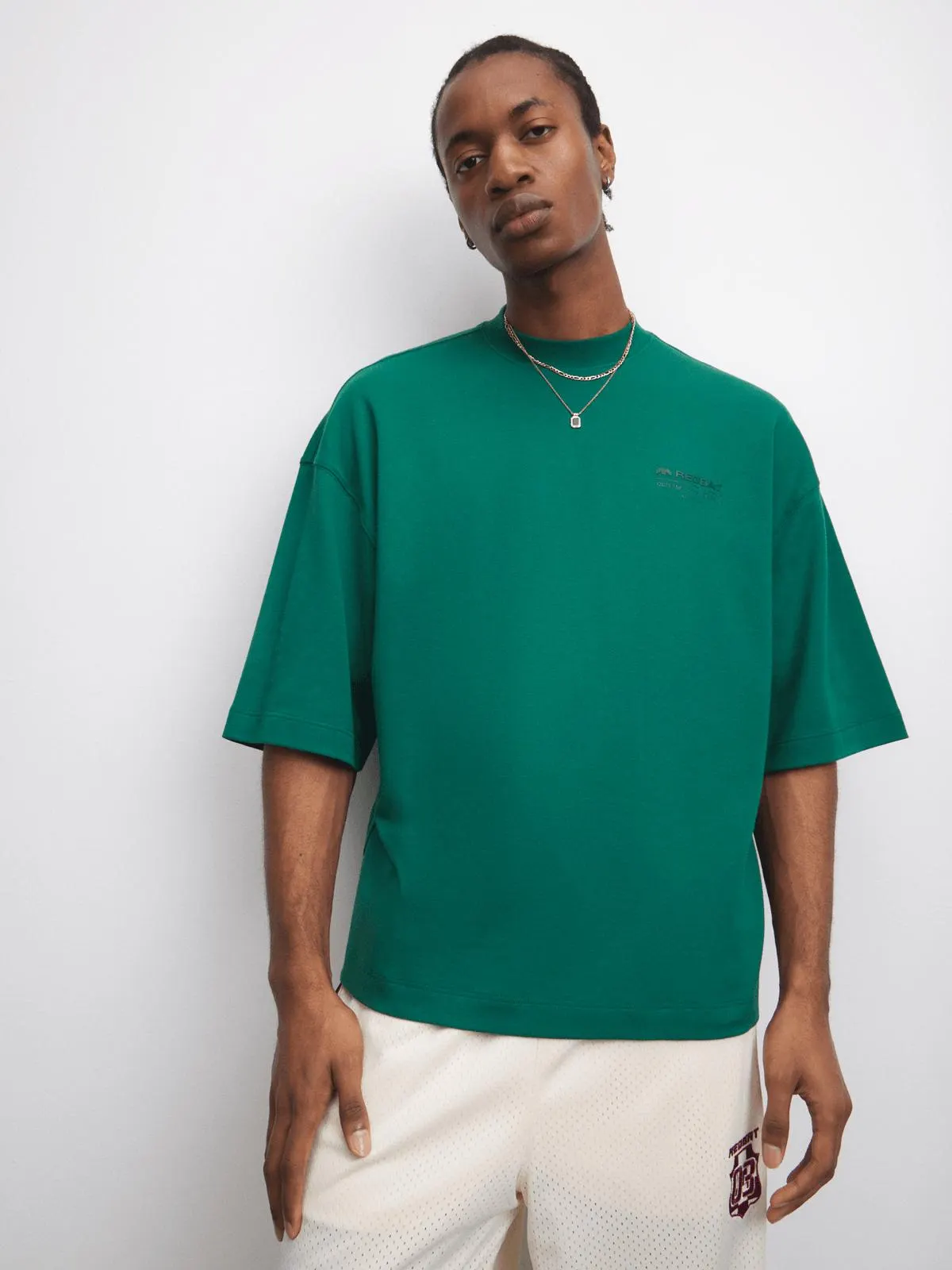 Redbat Classics Men's Green Boxy T-Shirt