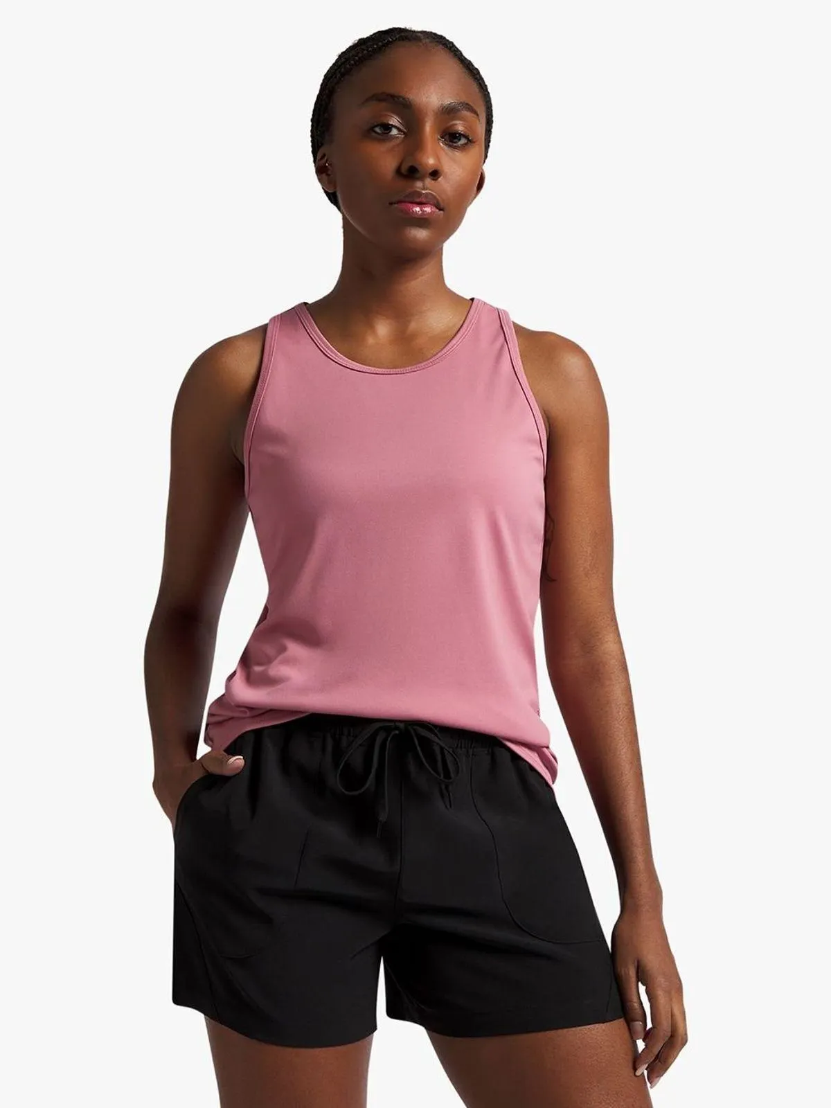 TS Womens Woven Black Run Shorts