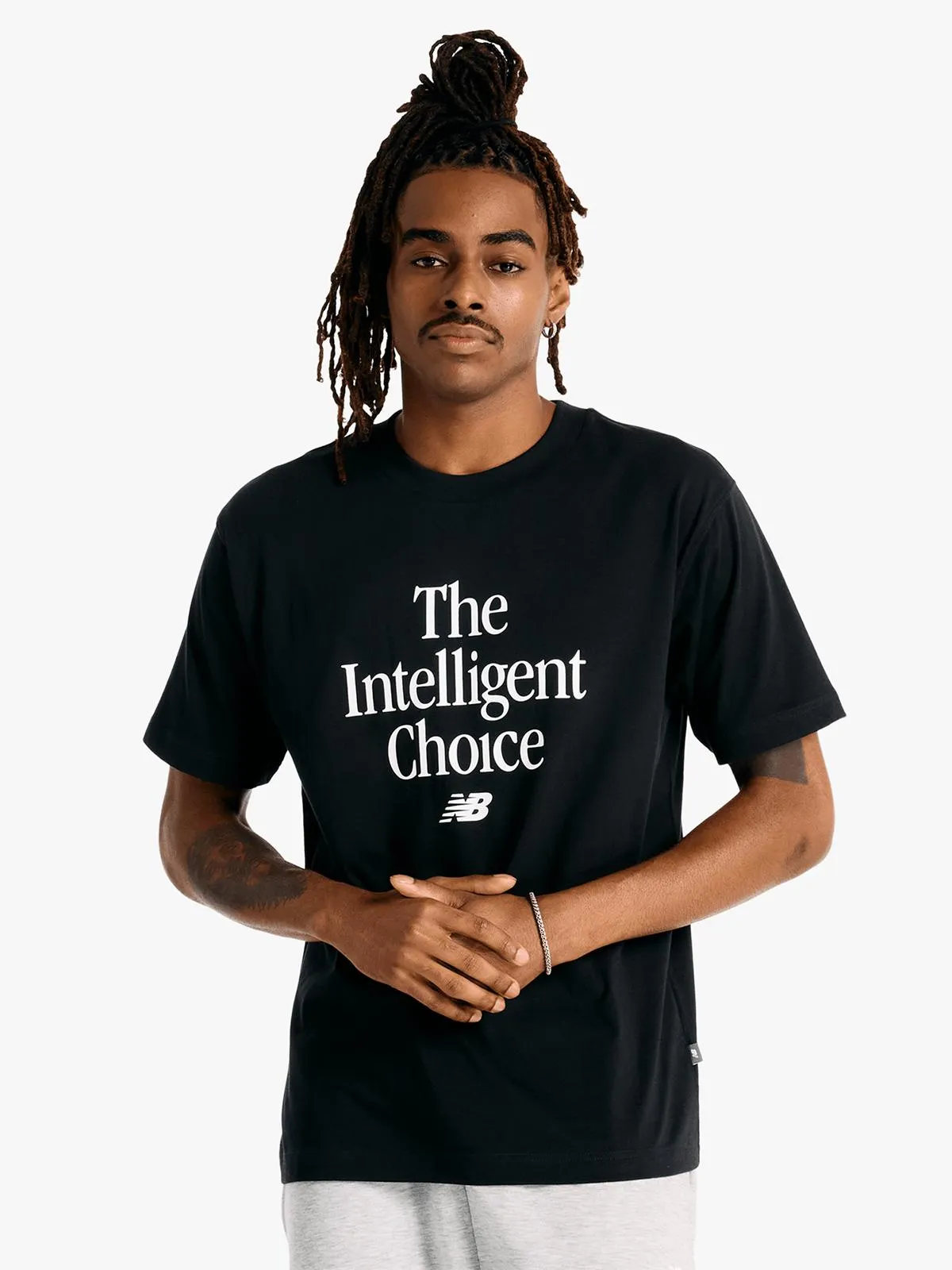 New Balance Mens Intelligent Choice Black Tee