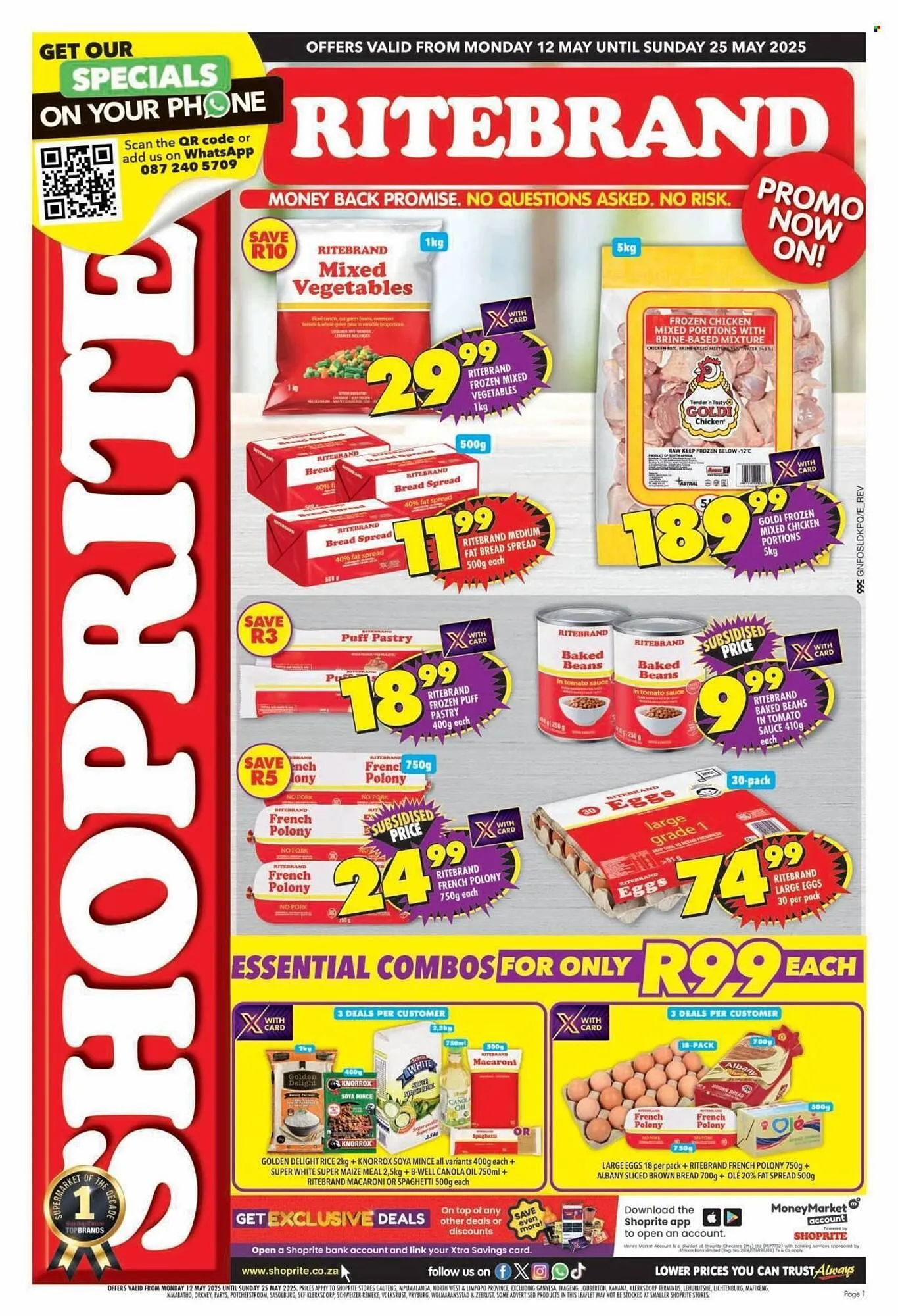 Shoprite catalogue from 12 May to 25 May 2025 - Catalogue Page 1