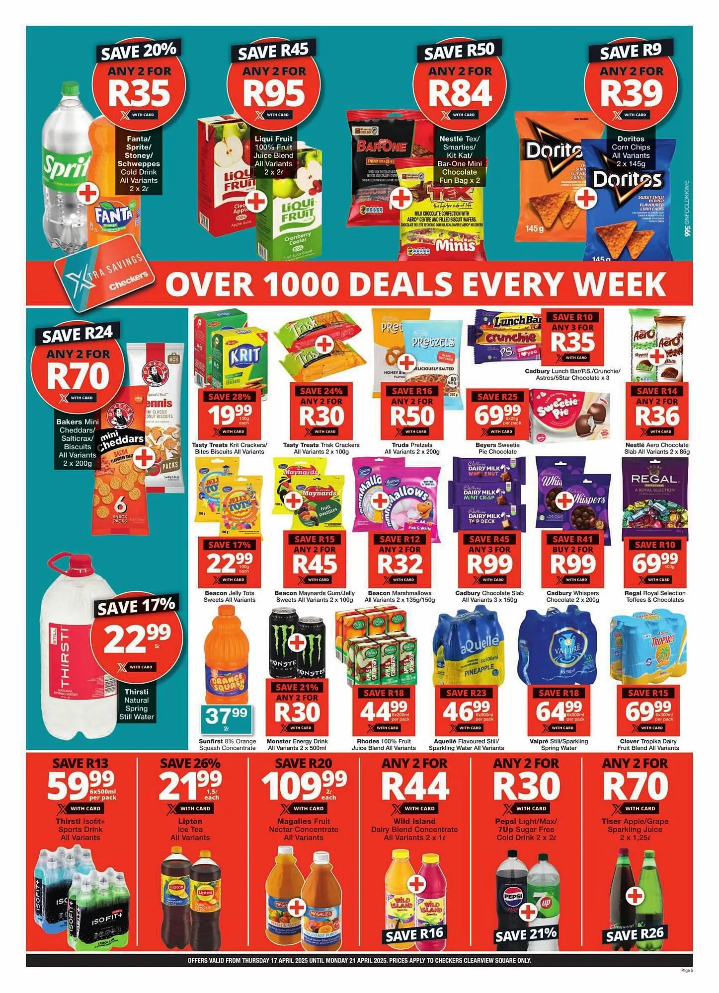Checkers catalogue from 17 April to 21 April 2025 - Catalogue Page 5