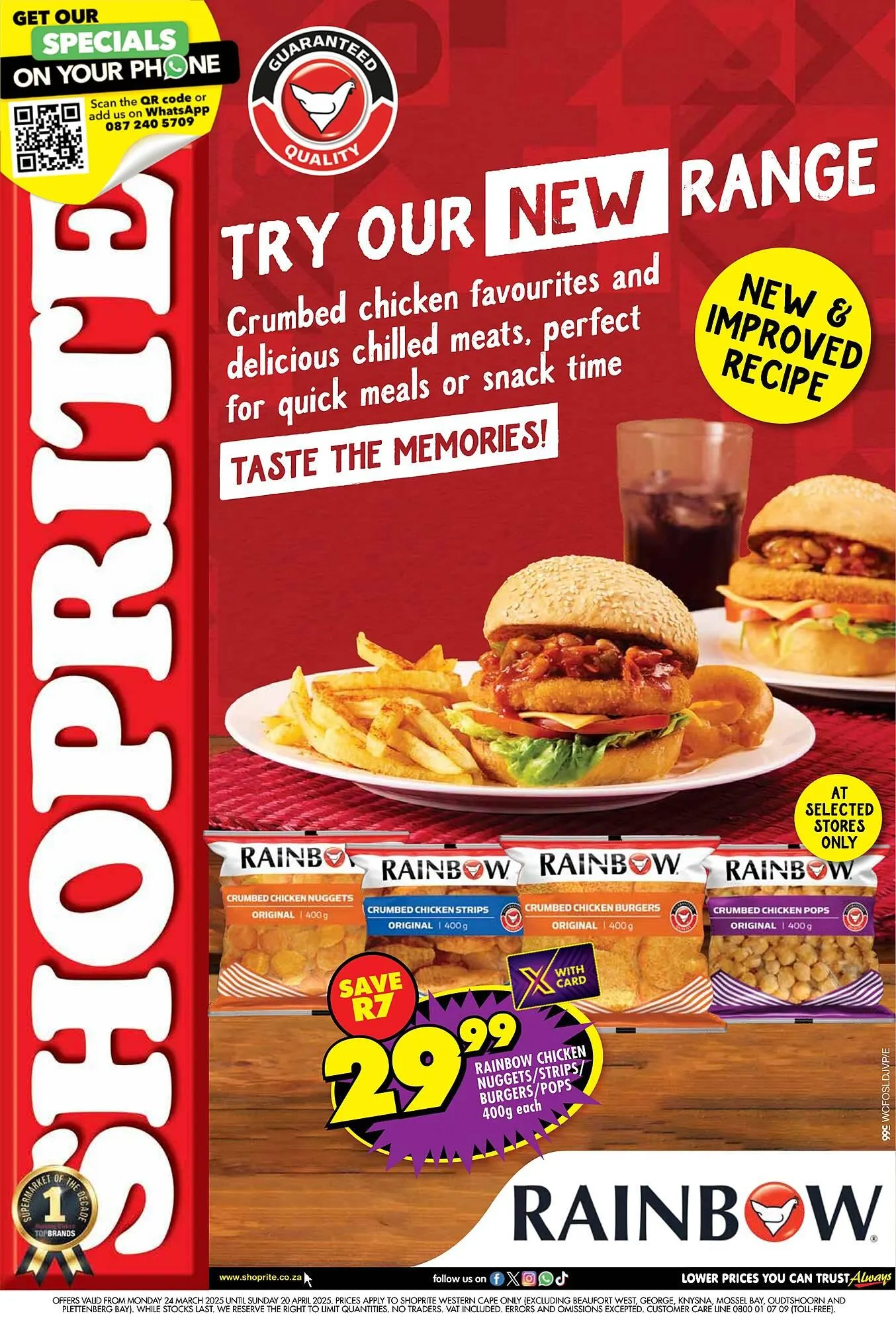 Shoprite catalogue from 24 March to 20 April 2025 - Catalogue Page 1