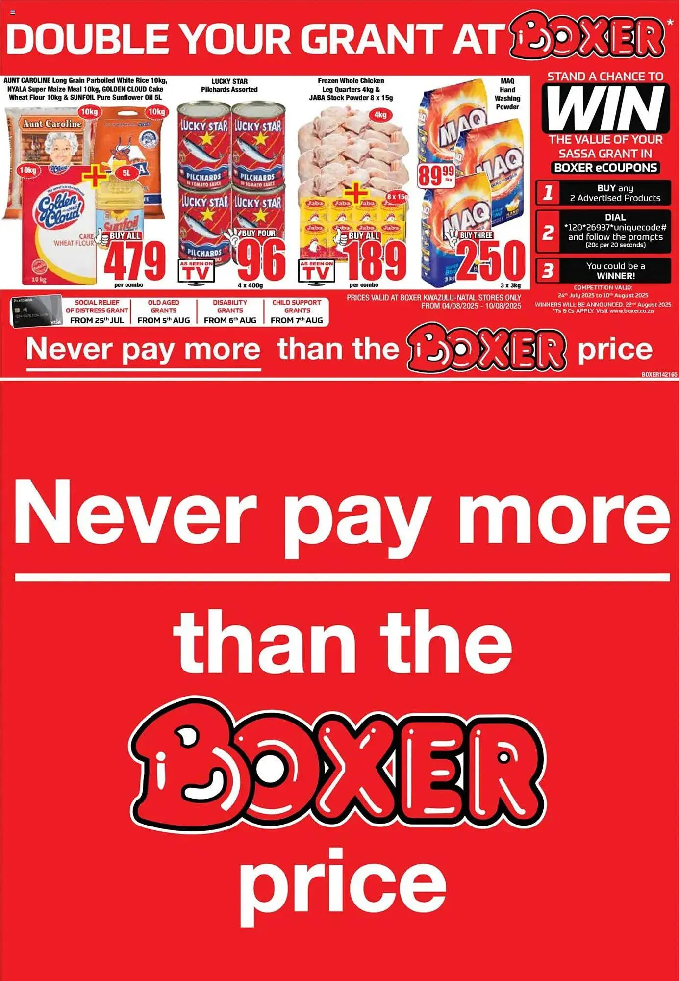 Boxer catalogue from 4 August to 10 August 2025 - Catalogue Page 1