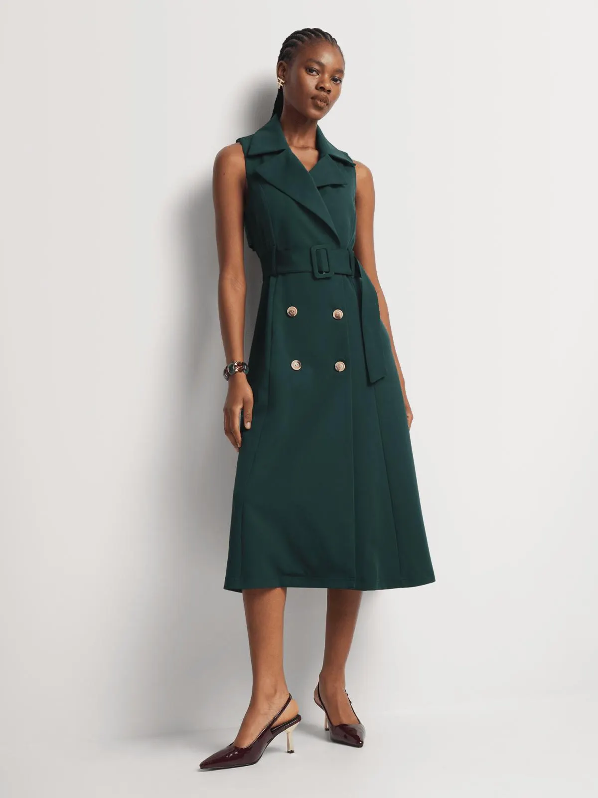 A-line Trench Dress