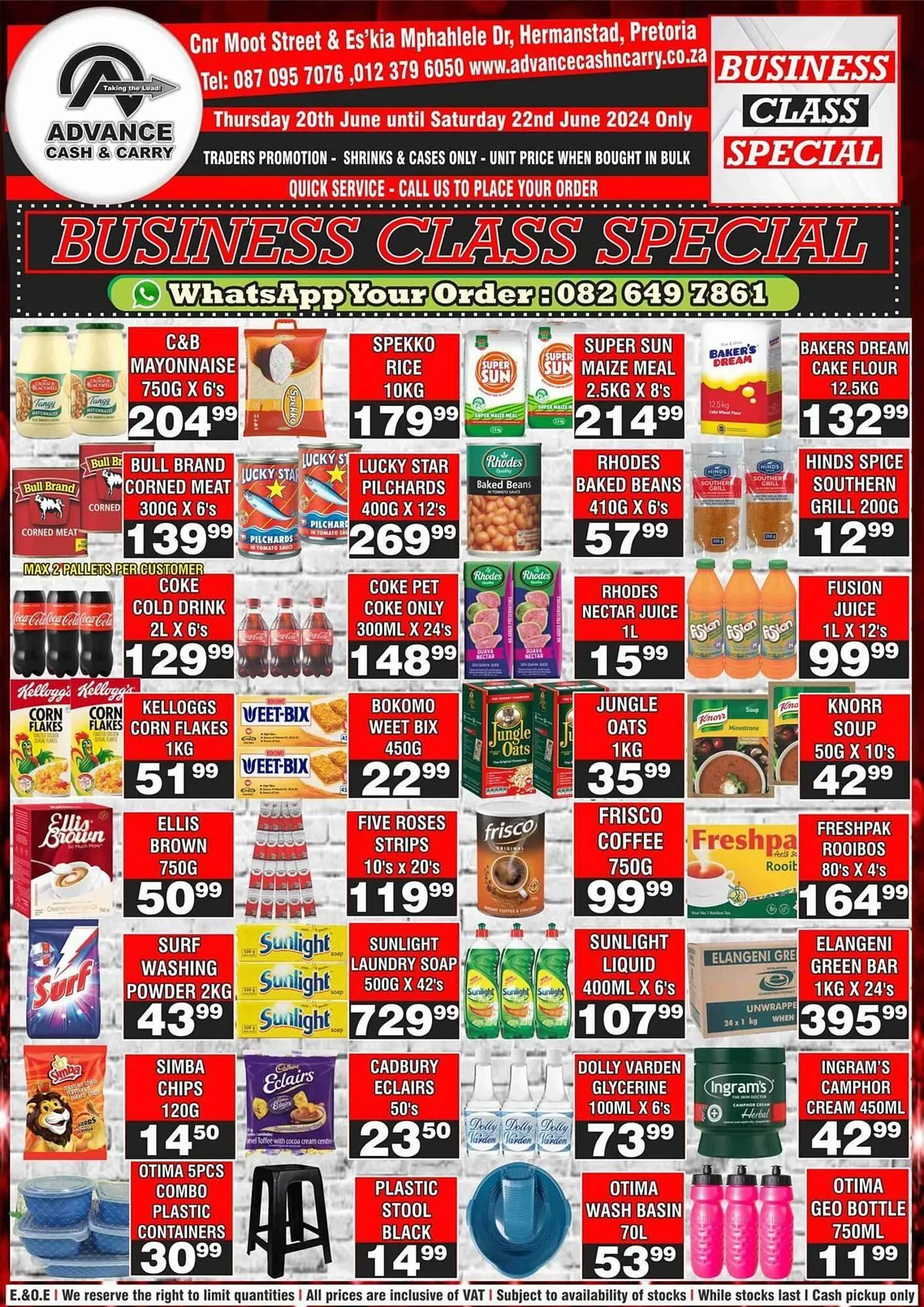 Advance Cash n Carry catalogue from 20 June to 22 June 2024 - Catalogue Page 1