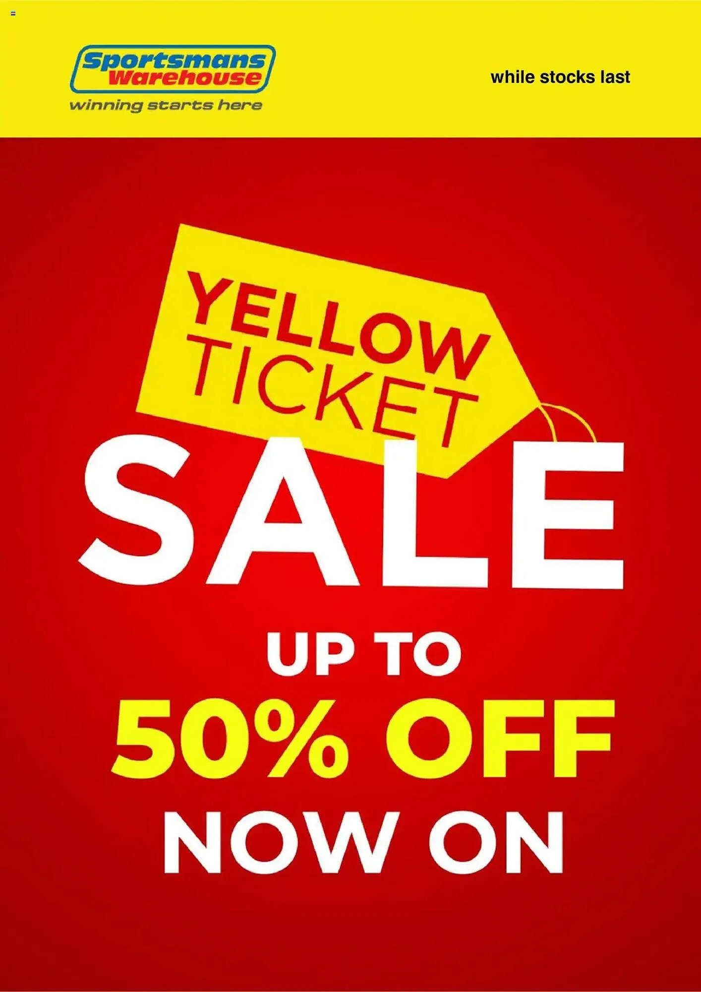 Sportsmans Warehouse catalogue from 2 July to 30 July 2025 - Catalogue Page 1