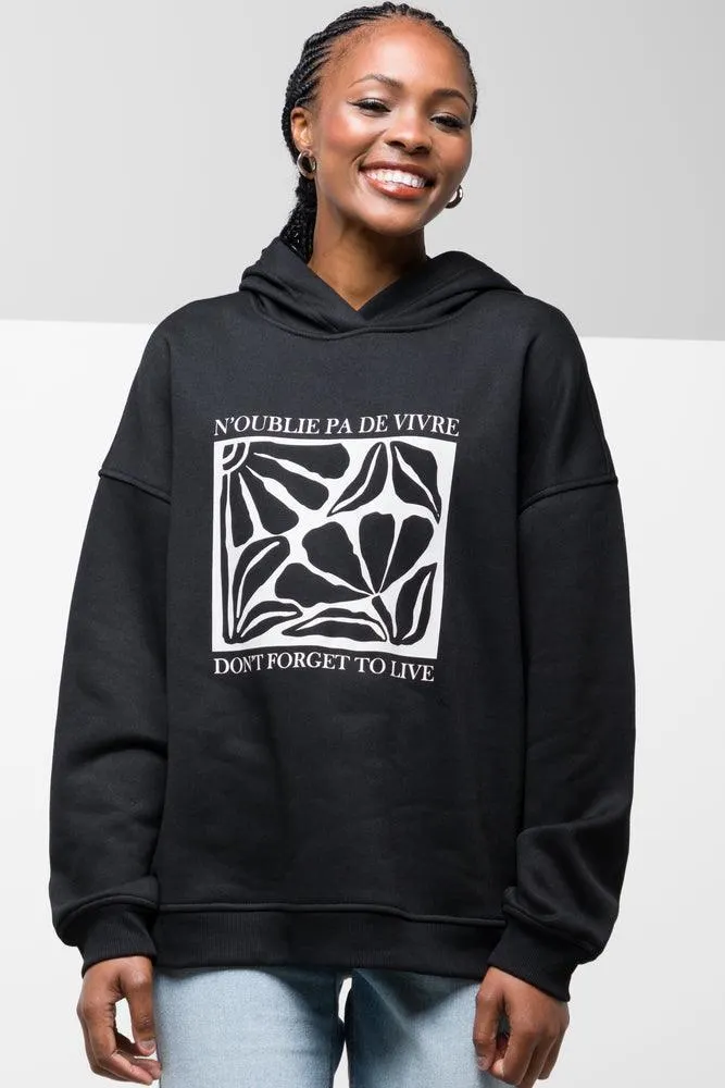 Hoodie Black BLACK - XS