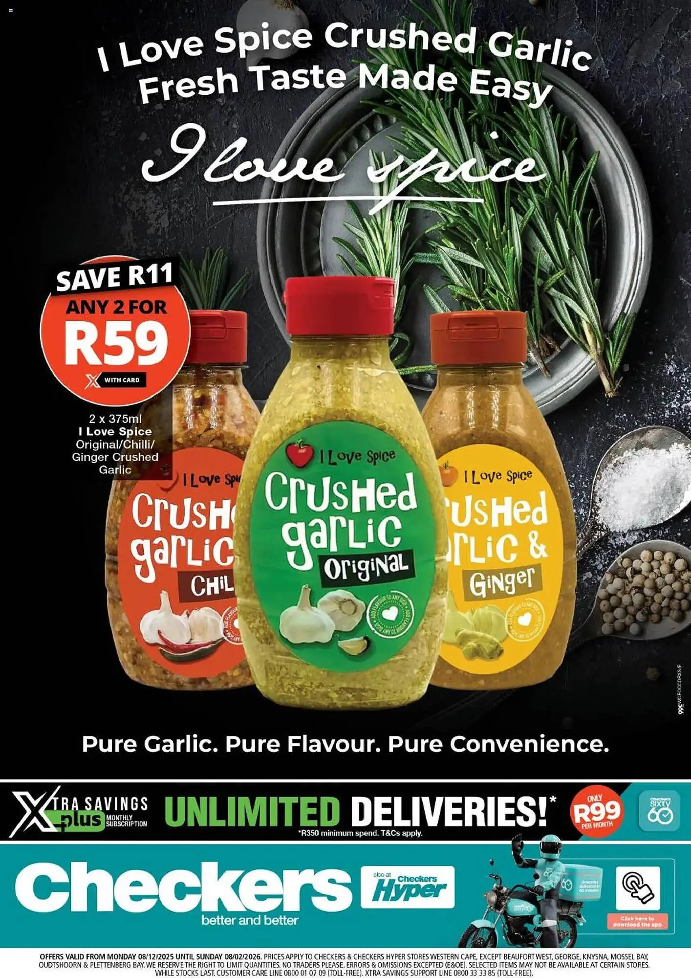 Checkers catalogue from 8 December to 8 February 2026 - Catalogue Page 1