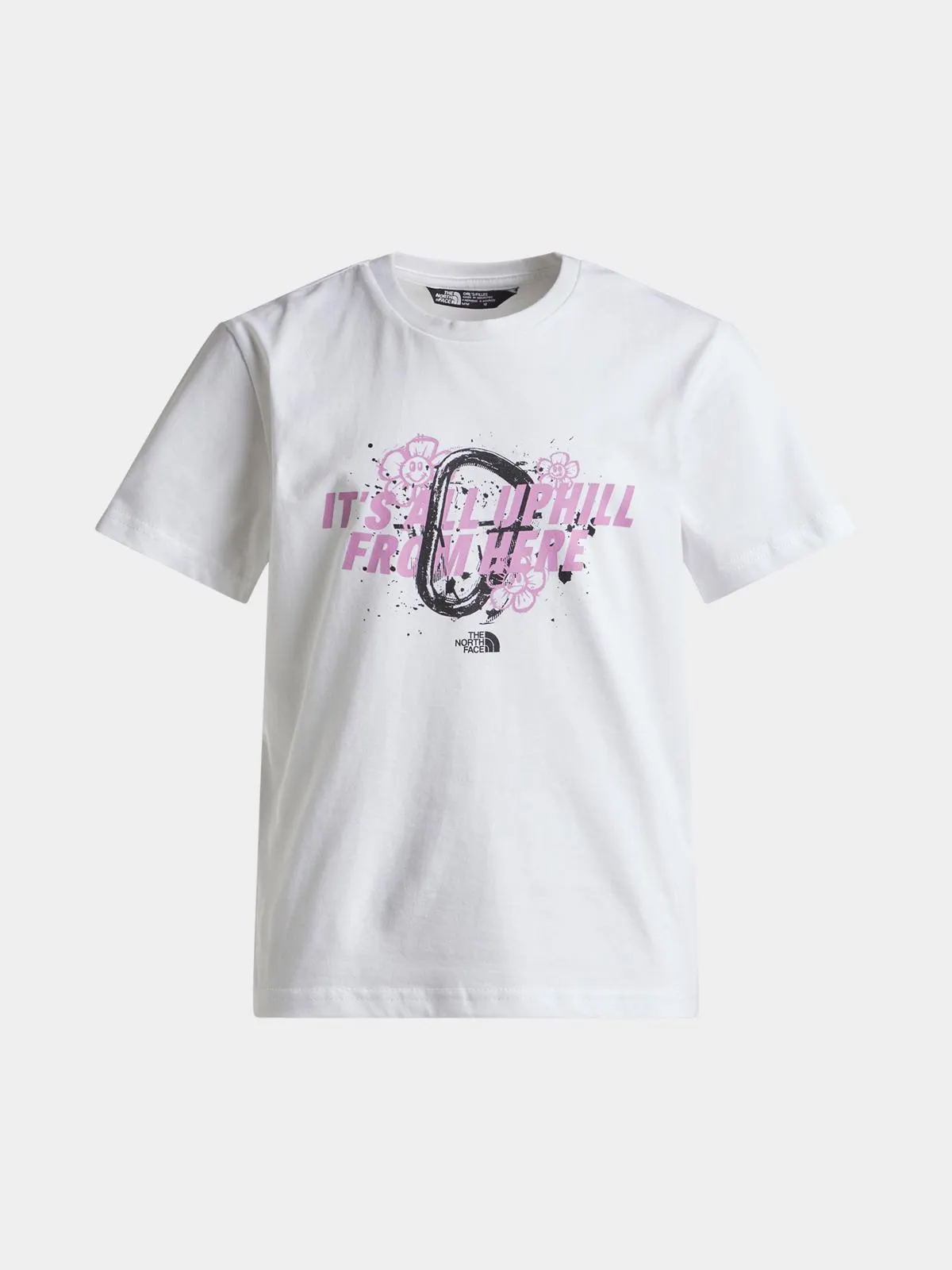 The North Face Girls Youth Floral Graphic White T-shirt