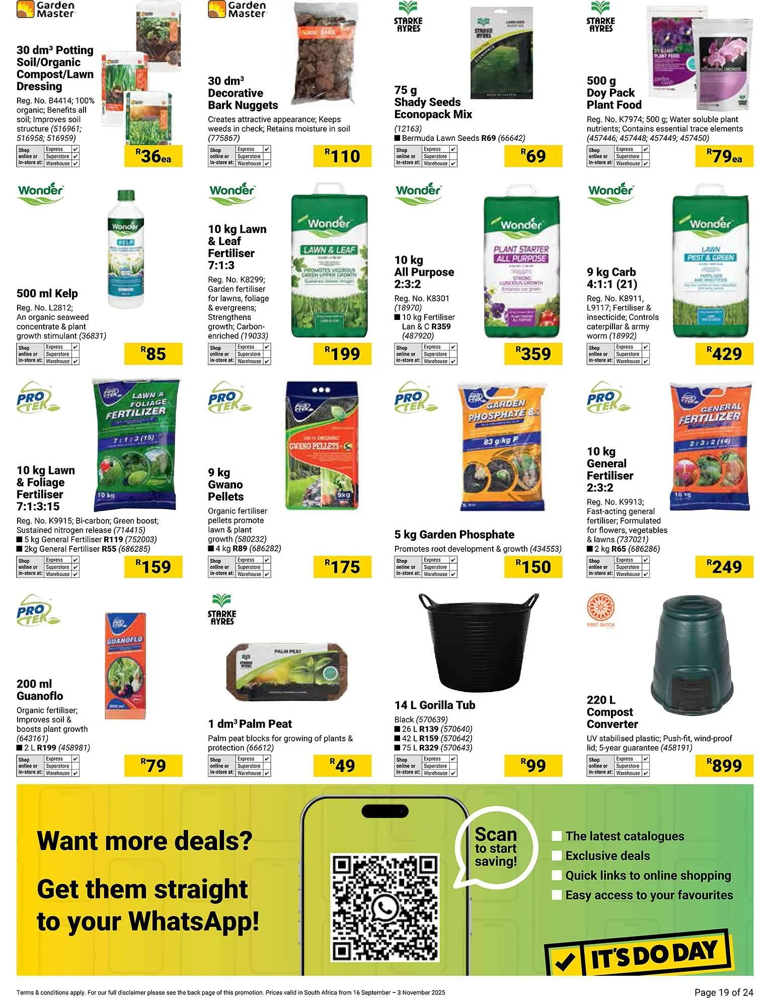 Builders Warehouse catalogue from 16 September to 3 November 2025 - Catalogue Page 19