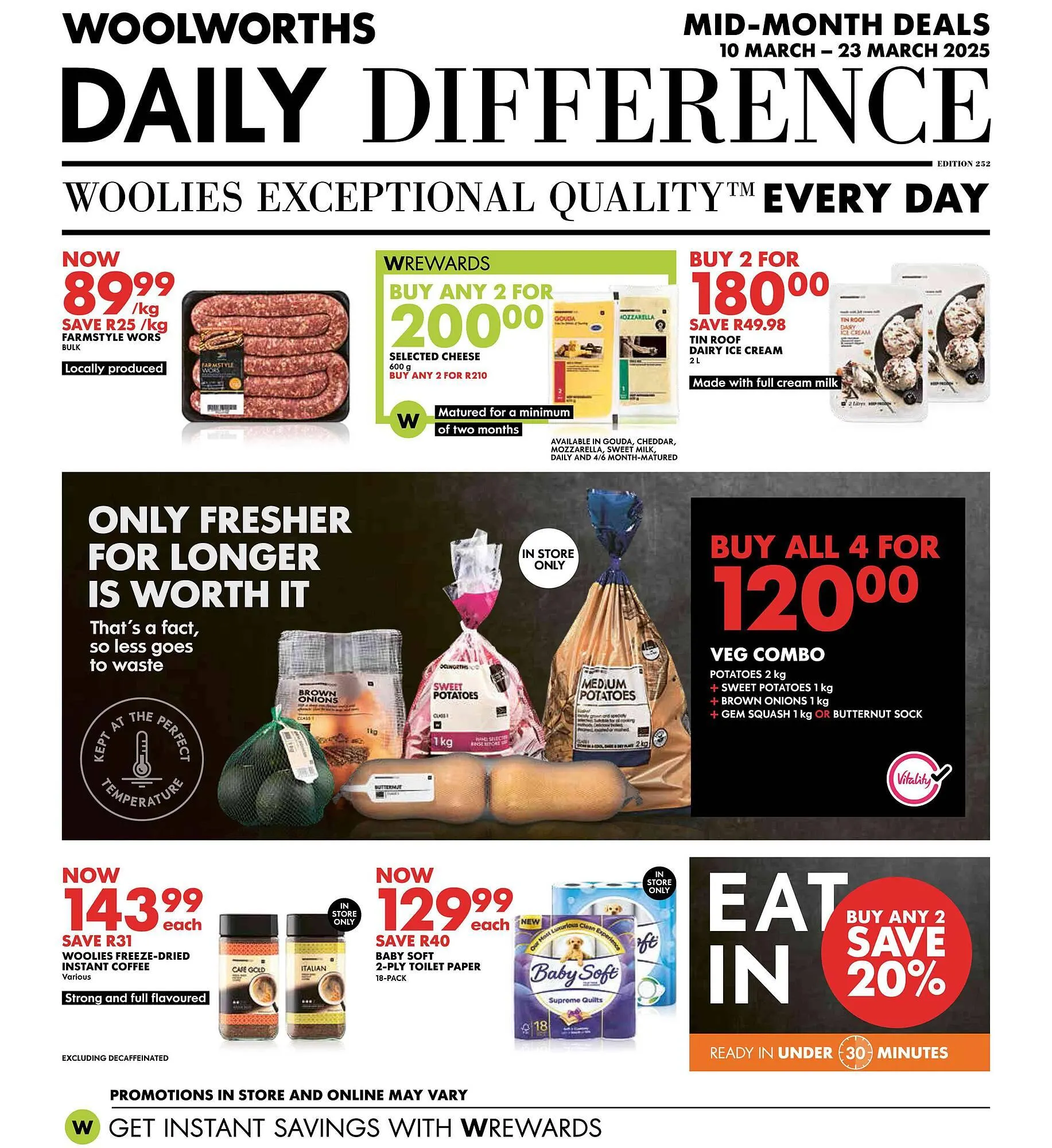 Woolworths catalogue from 10 March to 23 March 2025 - Catalogue Page 1