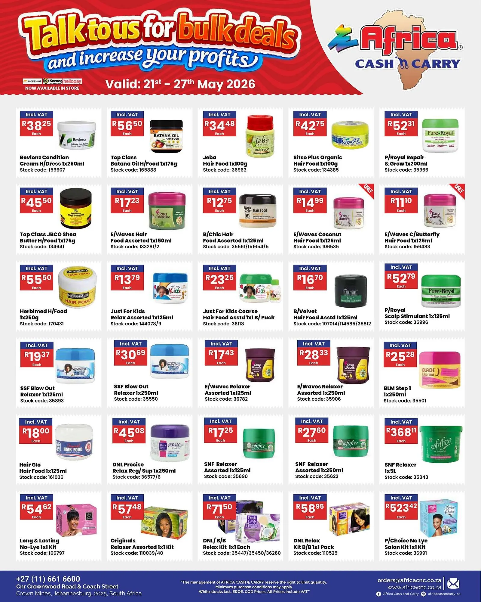 Africa Cash and Carry catalogue from 21 May to 27 May 2026 - Catalogue Page 4