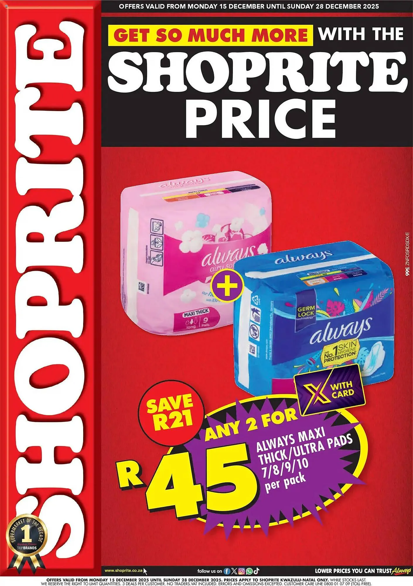 Shoprite catalogue from 14 December to 28 December 2025 - Catalogue Page 1