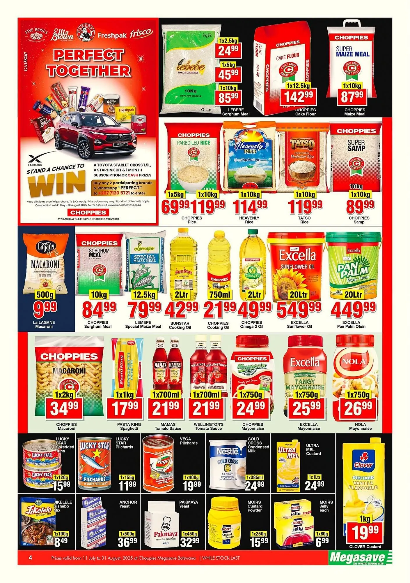 Choppies catalogue from 11 July to 31 July 2025 - Catalogue Page 4