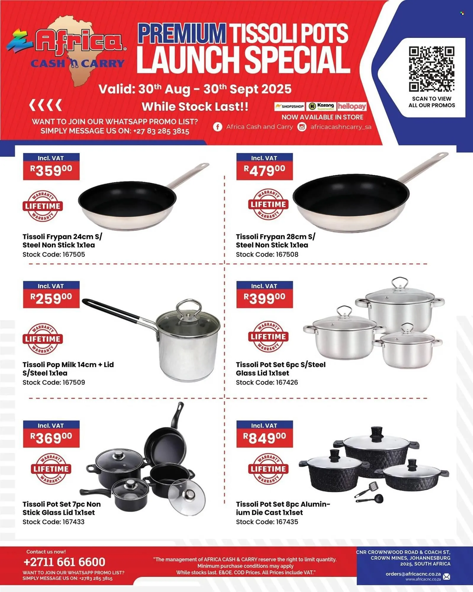 Africa Cash and Carry catalogue from 30 August to 30 September 2025 - Catalogue Page 1