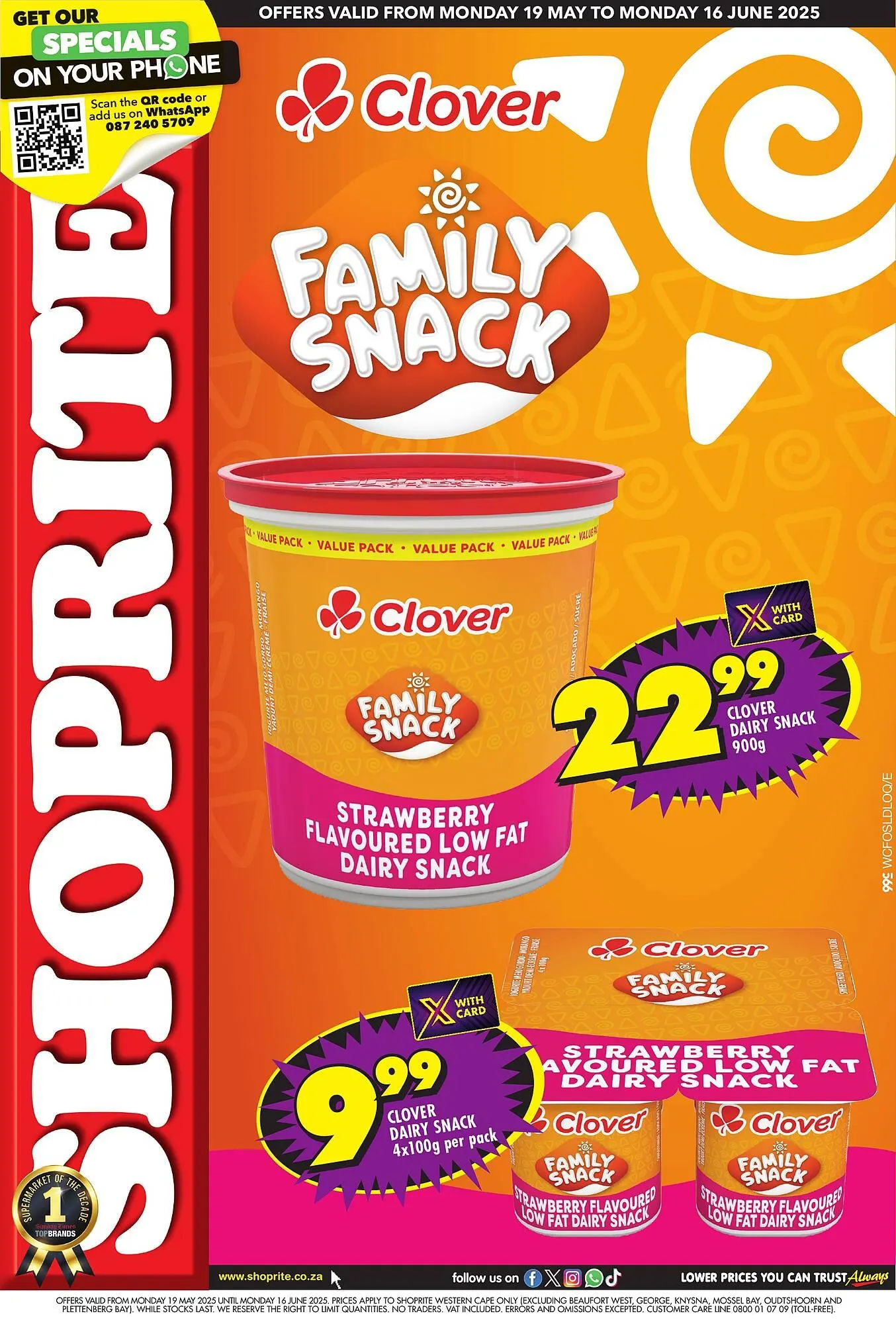 Shoprite catalogue from 19 May to 16 June 2025 - Catalogue Page 1