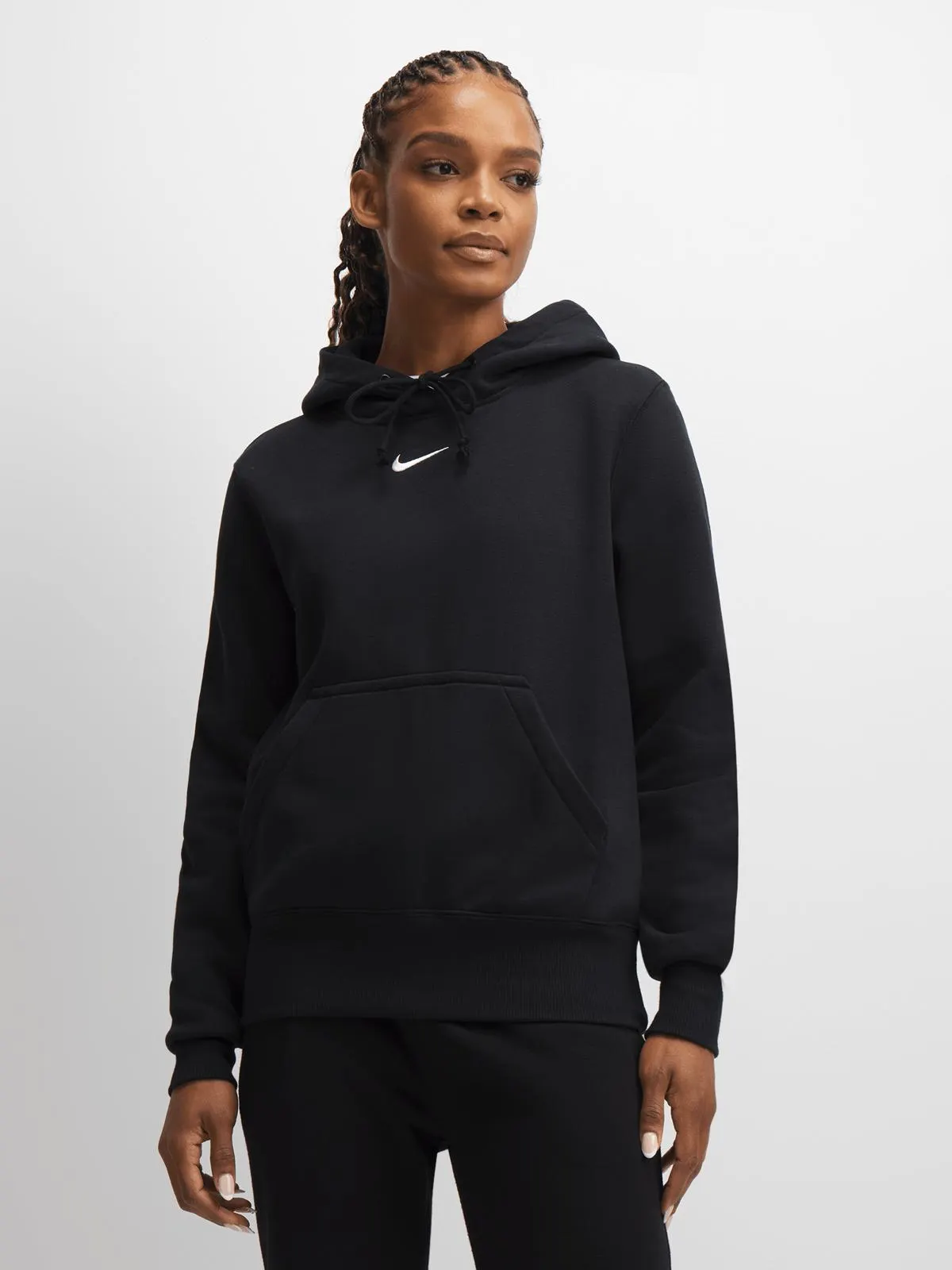 Nike Womens Sportswear Phoenix Fleece Black/Sail Hoodie