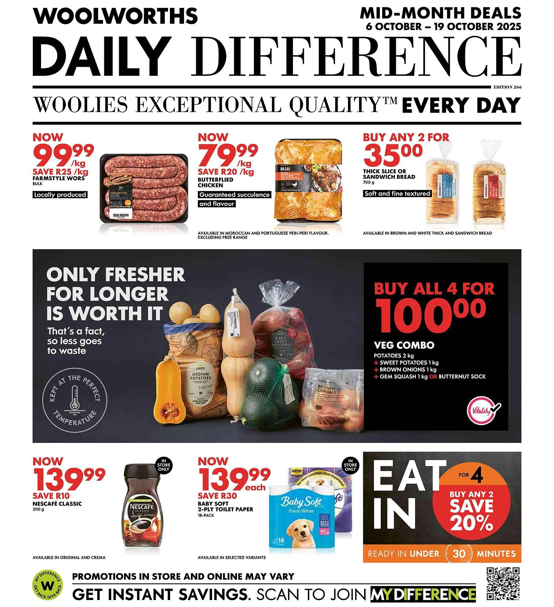 Woolworths catalogue from 6 October to 19 October 2025 - Catalogue Page 1