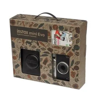 FujiFilm Instax Cam Mini Evo Camera Black Kit