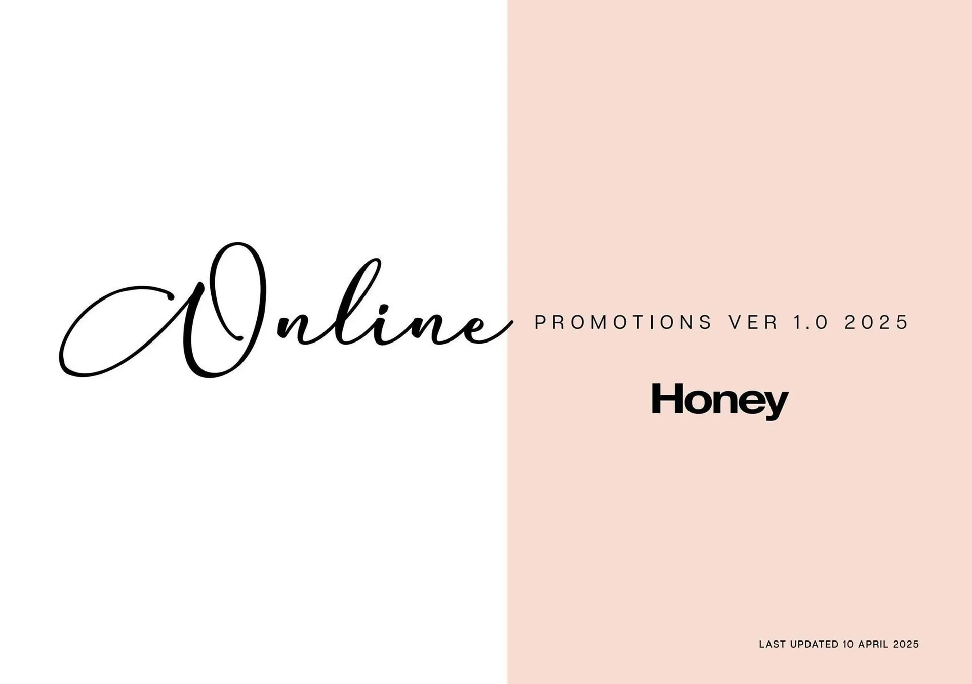 Honey Fashion Accessories catalogue from 15 April to 21 April 2025 - Catalogue Page 1