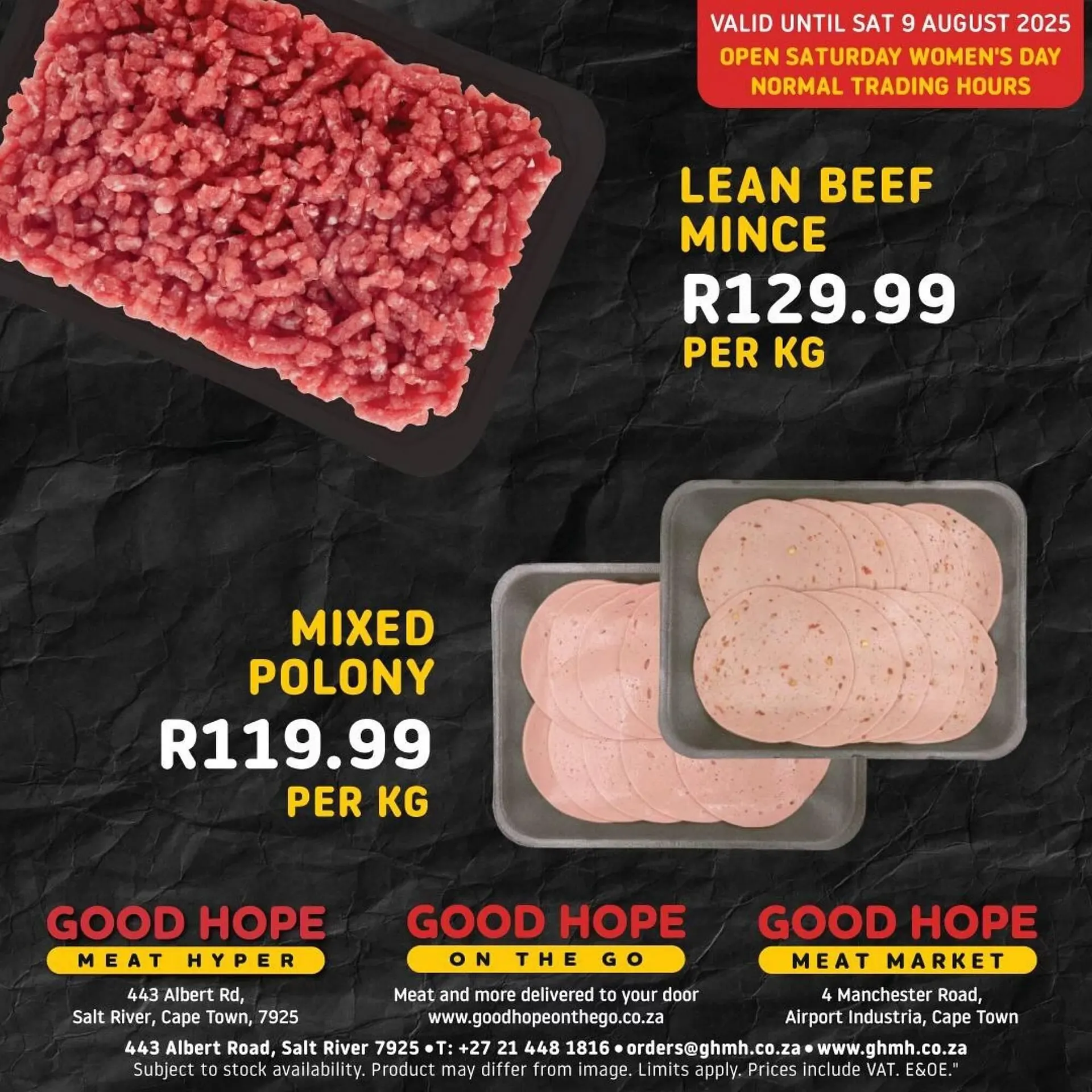 Good Hope Meat Hyper catalogue from 6 August to 9 August 2025 - Catalogue Page 2