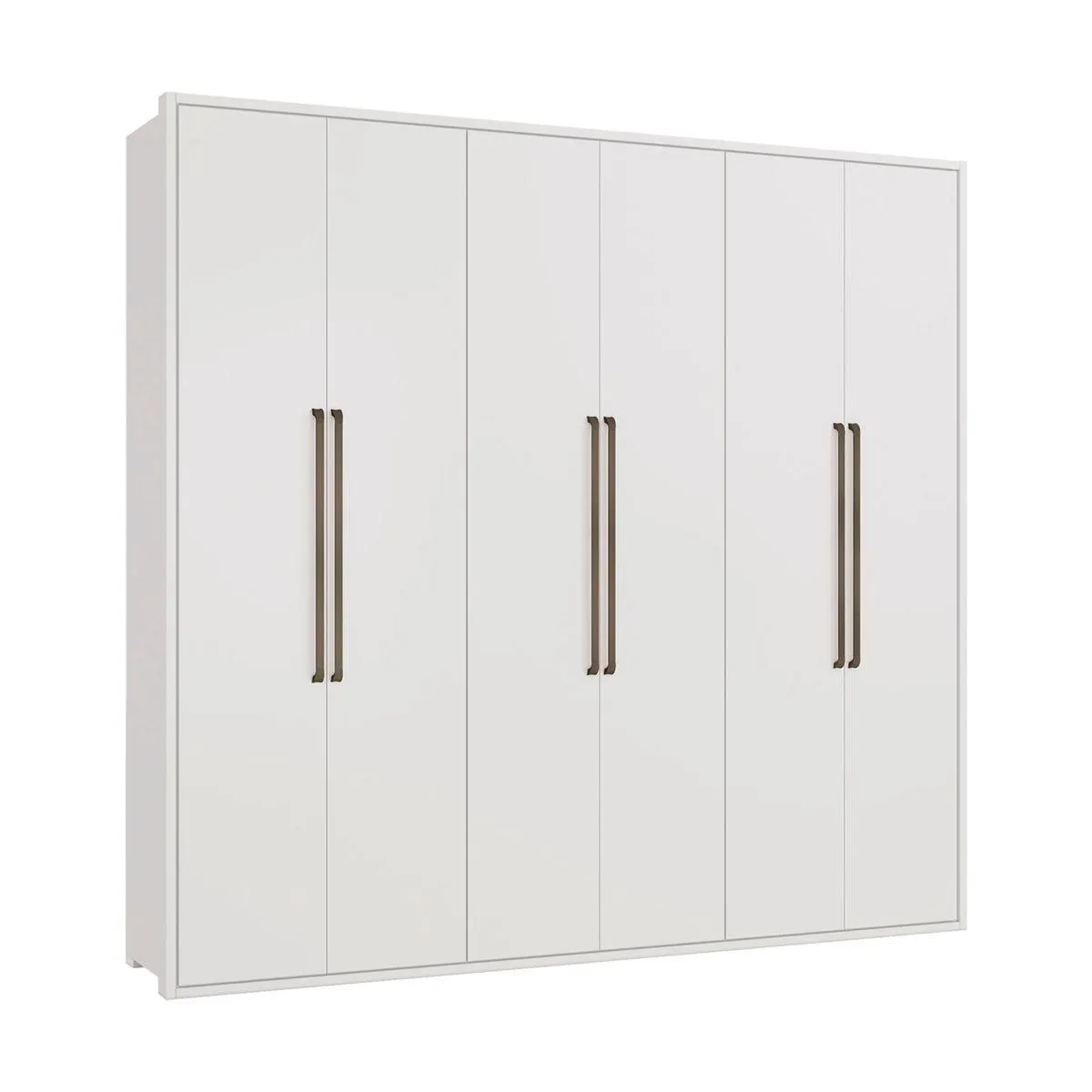 Maximiliano 6 Door 4 Draws Wardrobe -White