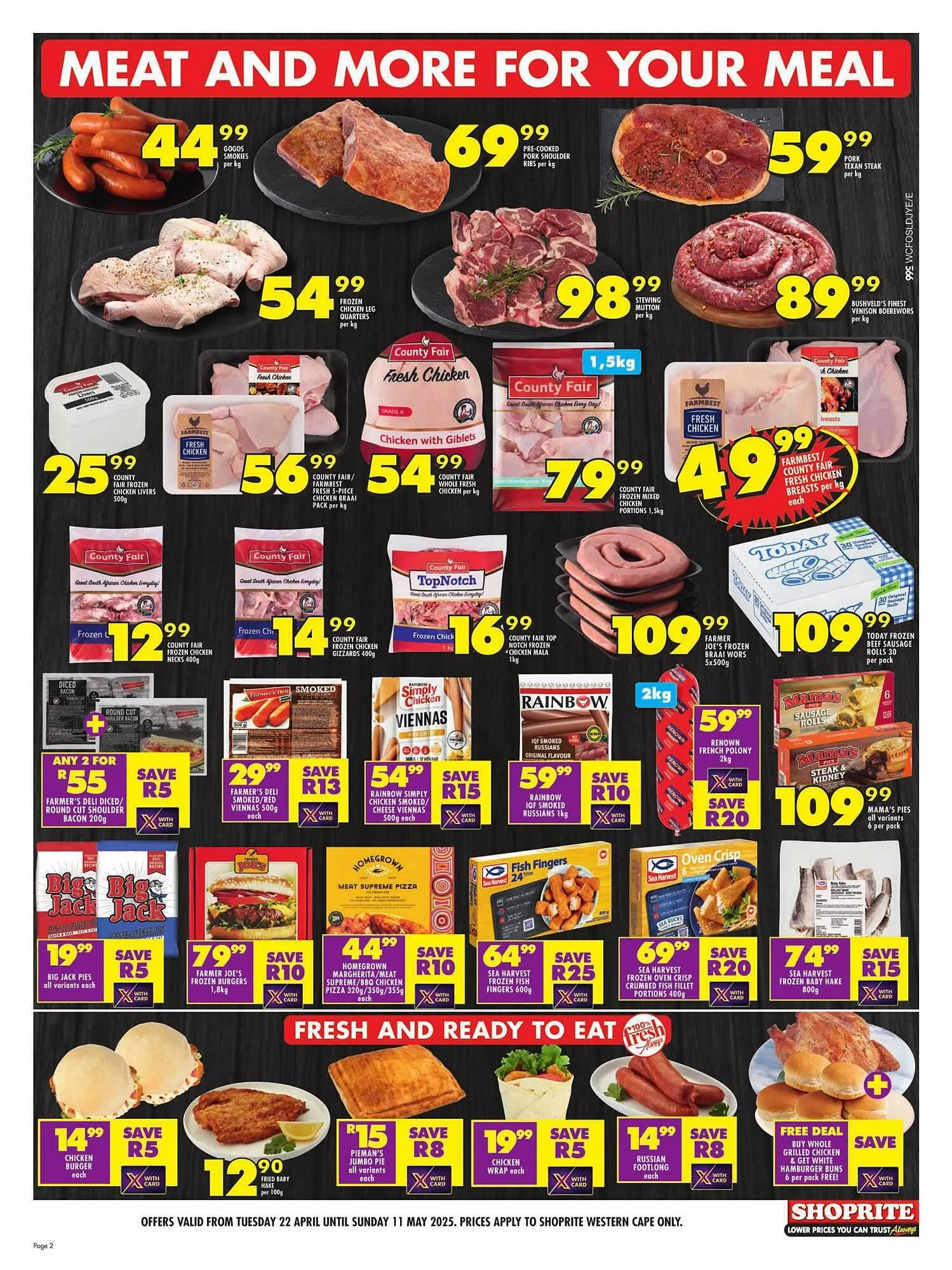 Shoprite catalogue from 22 April to 11 May 2025 - Catalogue Page 2