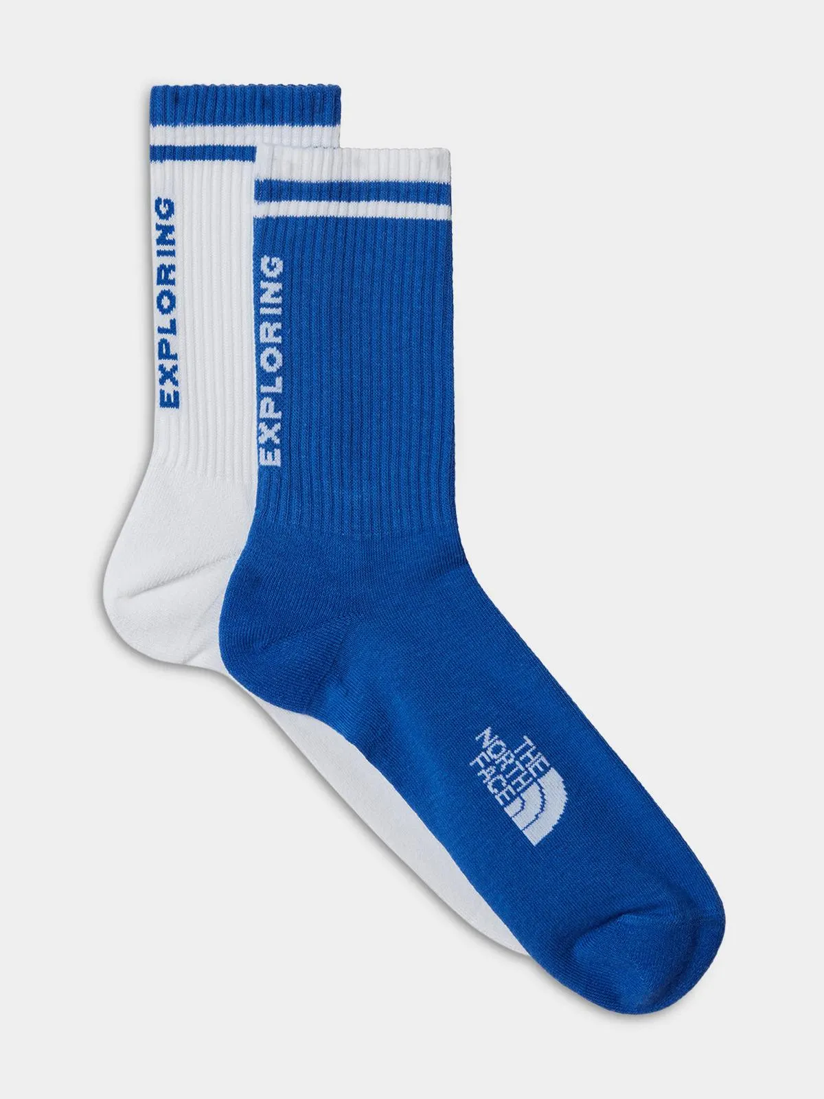 Men's The North Face Blue & White Everyday Nse 2P Crew Socks
