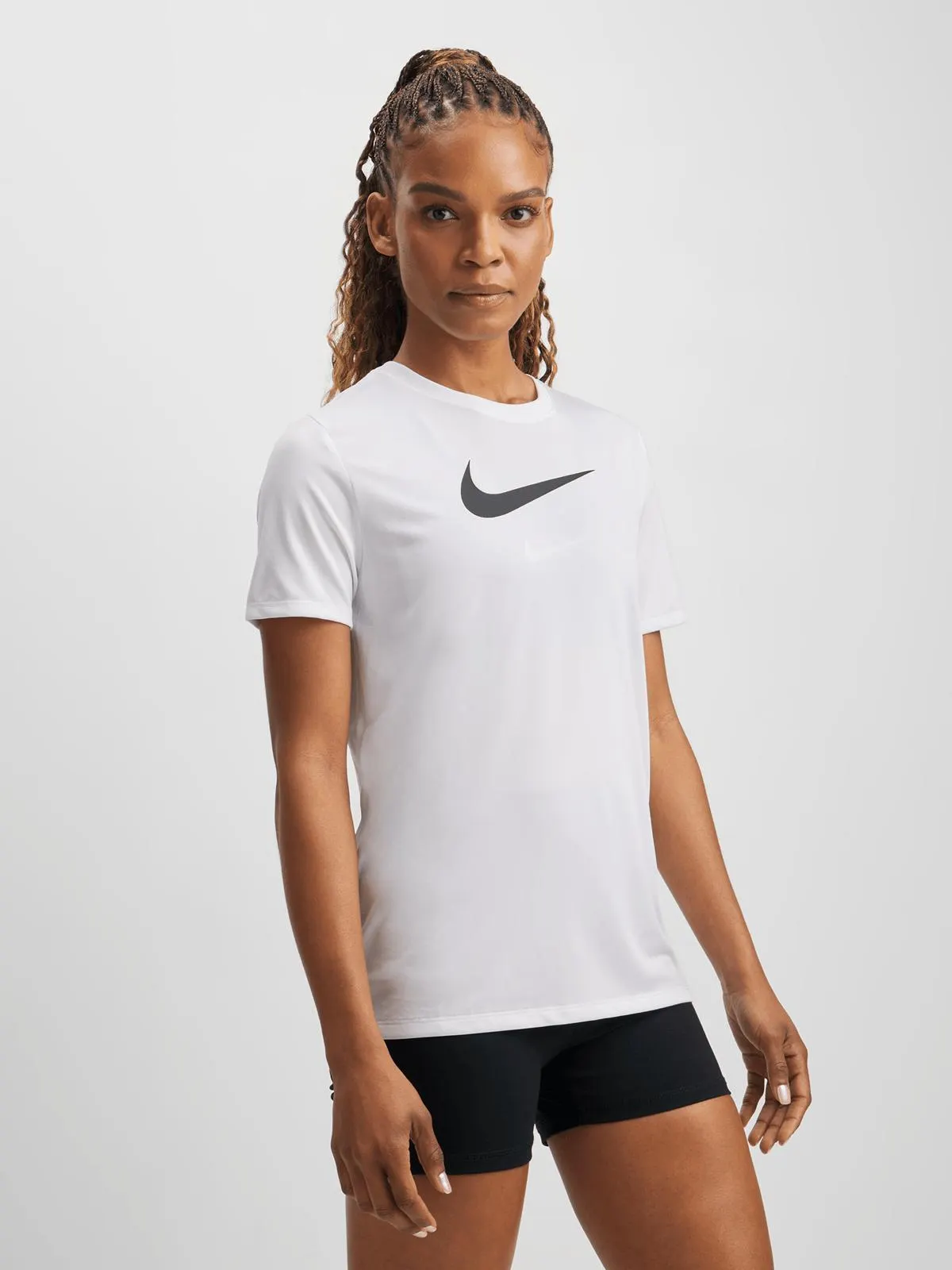 Nike Womens Dri-Fit Graphic White Tee