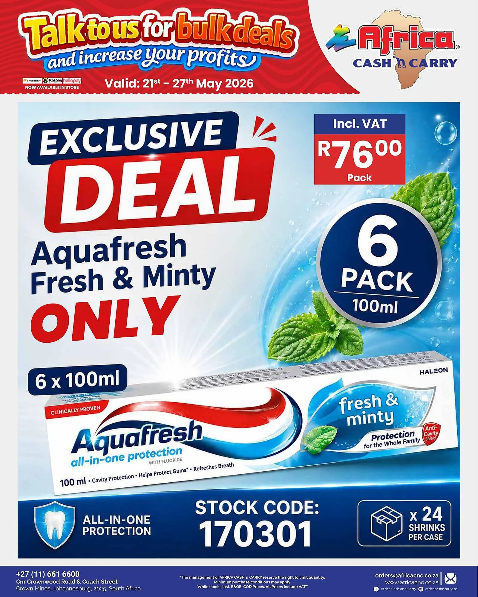 Africa Cash and Carry catalogue from 21 May to 27 May 2026 - Catalogue Page 14