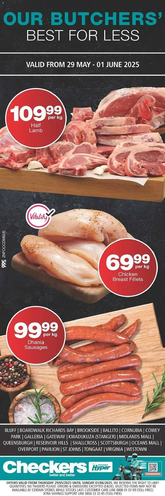 Checkers catalogue from 29 May to 1 June 2025 - Catalogue Page 1