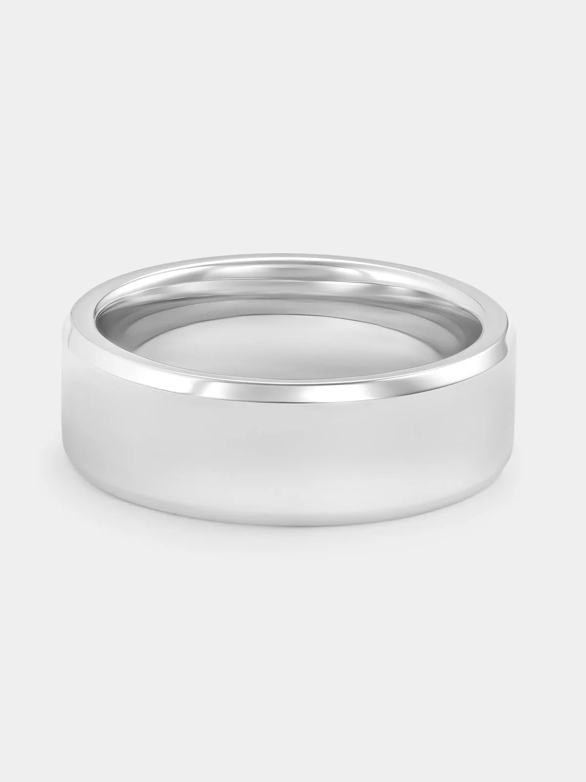 Colbalt Beveled Edge Comfort Fit Ring